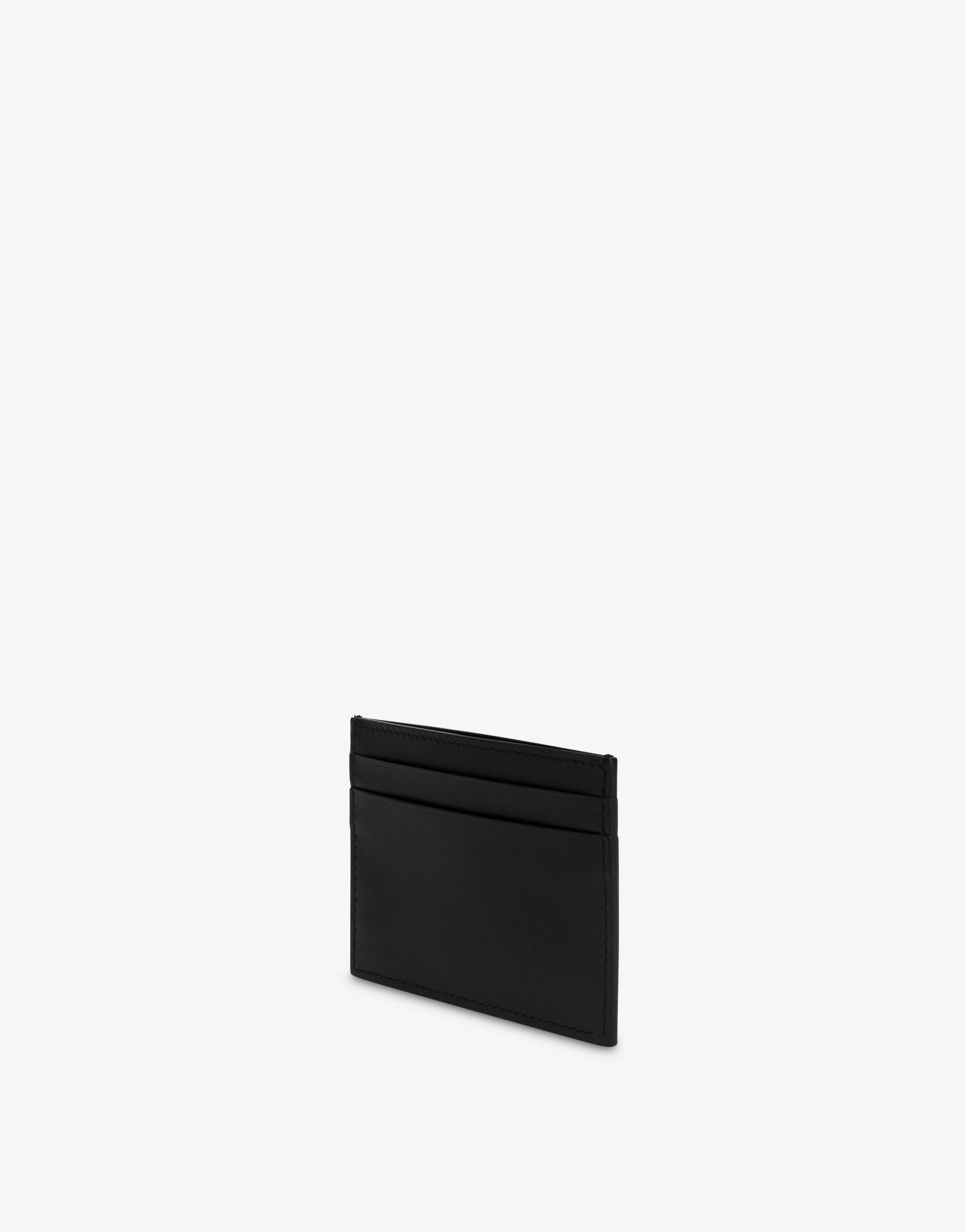 Porte-cartes en cuir Moschino Couture 0