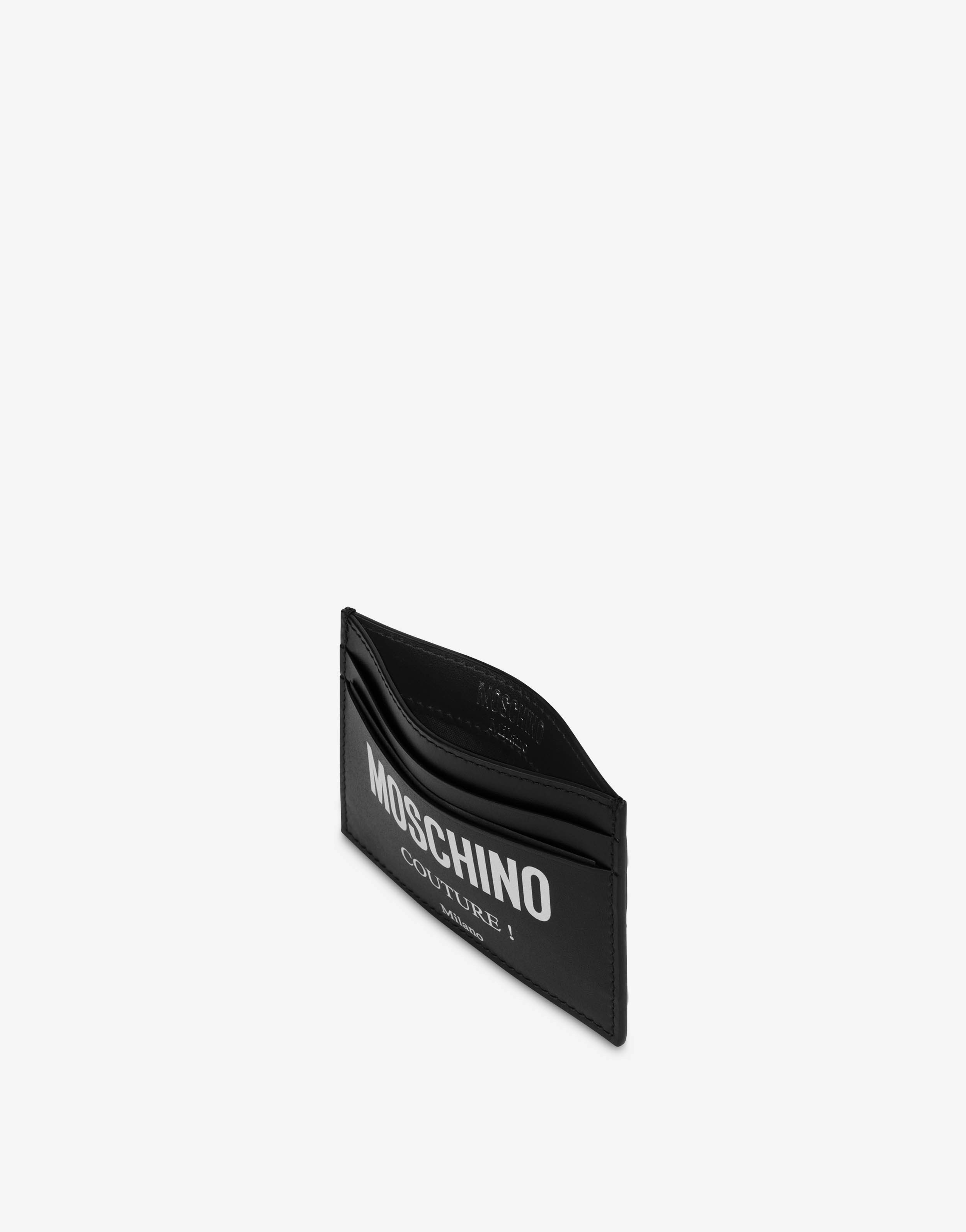 Porte-cartes en cuir Moschino Couture 1