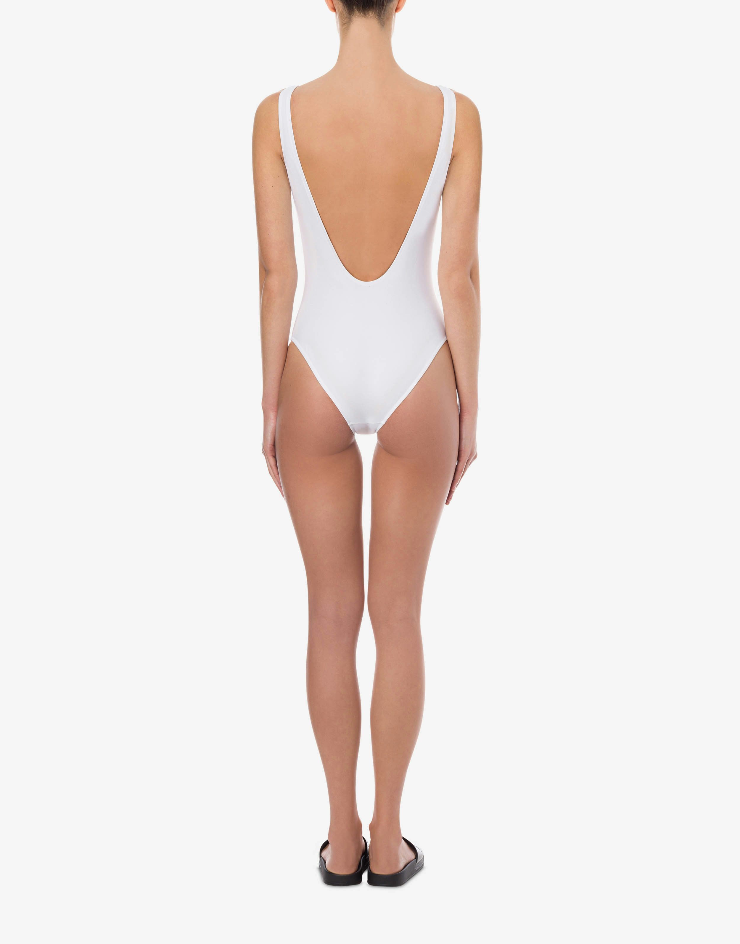 One-piece swimsuit with logo 1