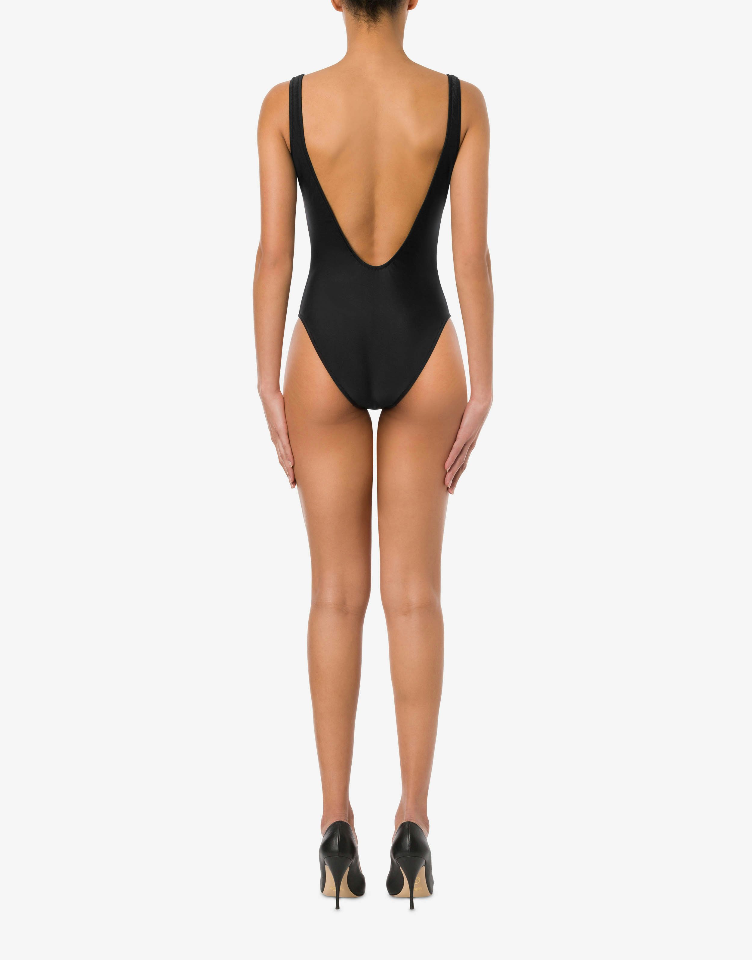 One-piece swimsuit with logo 1
