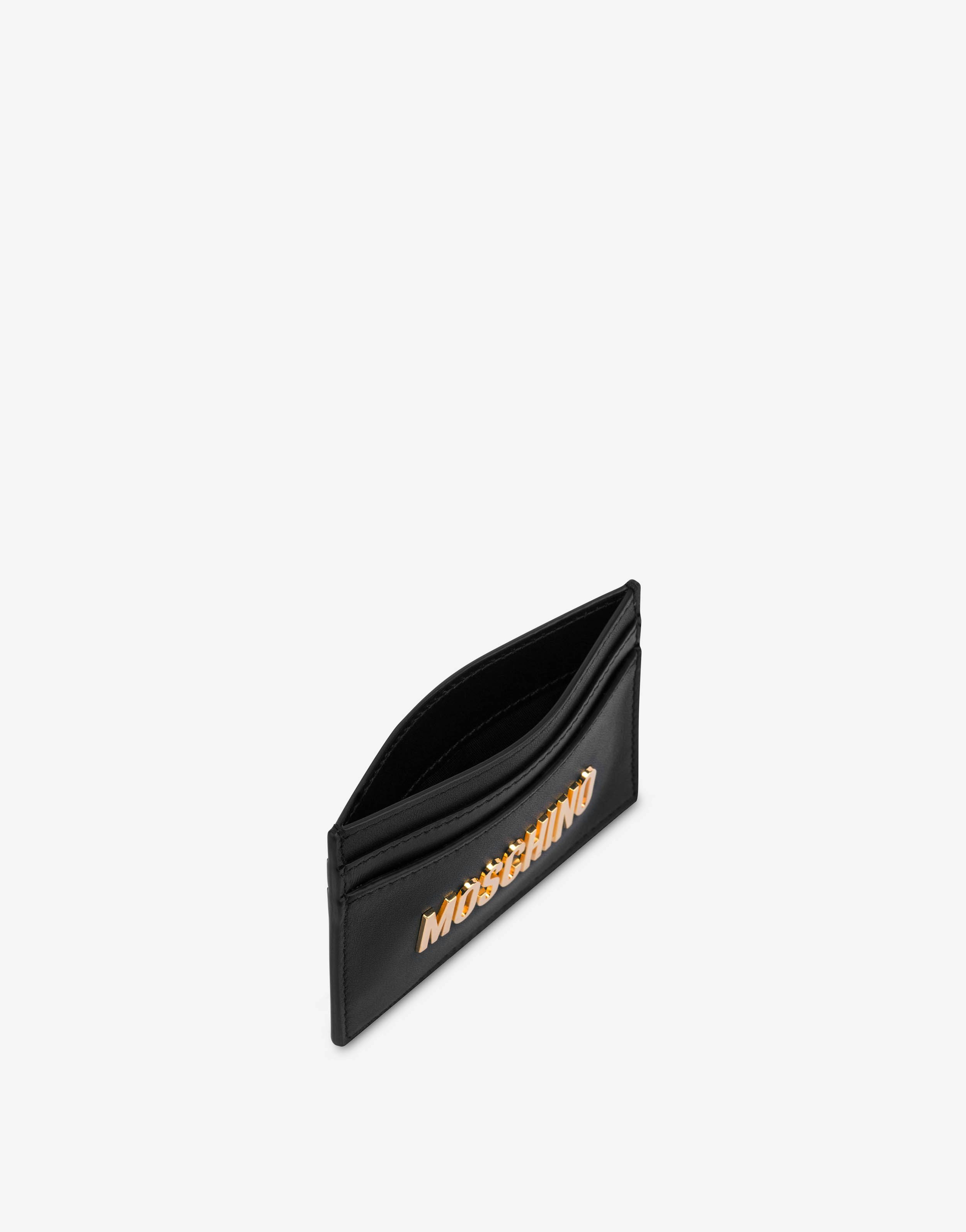 Metallic Logo card wallet 1