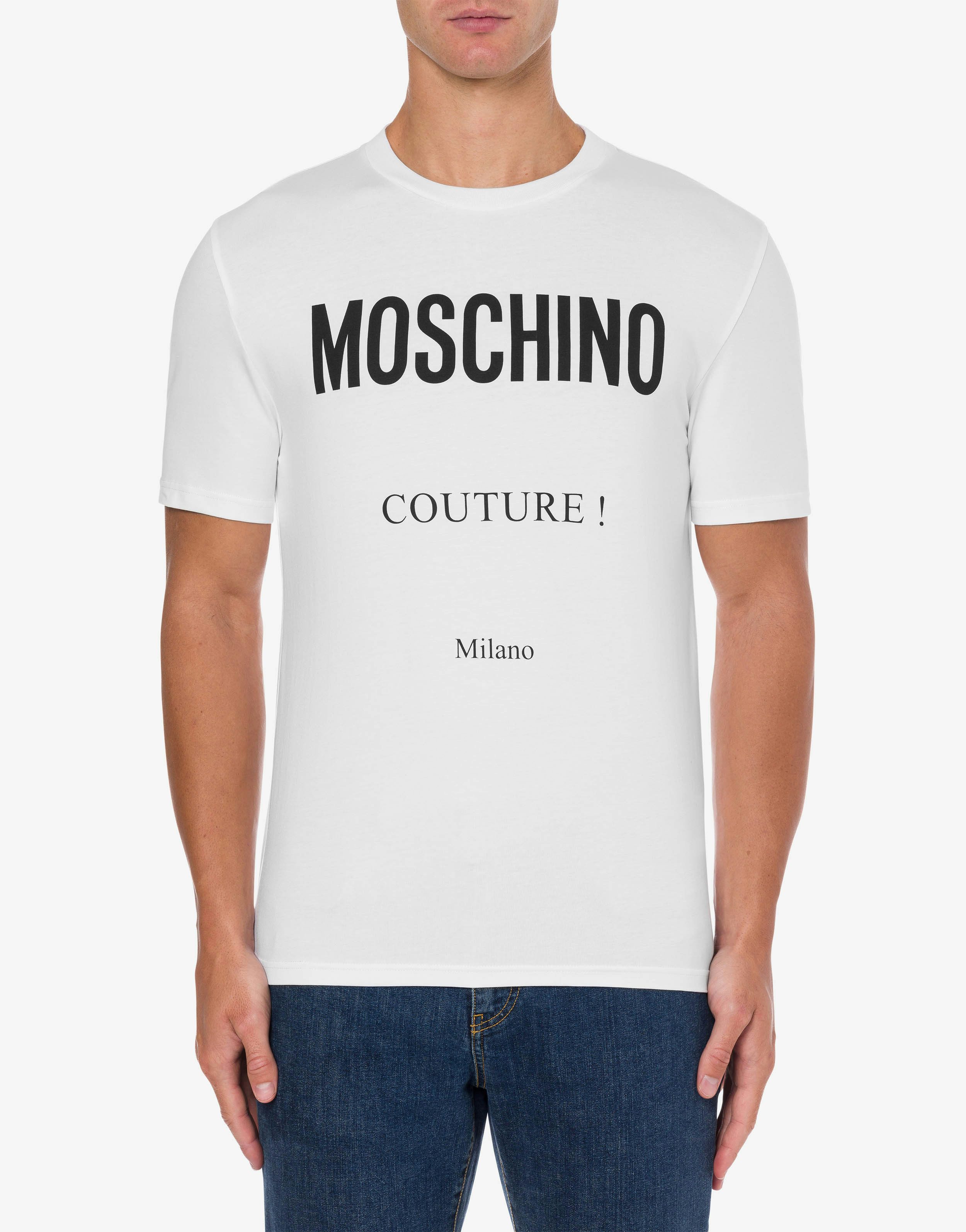T-Shirt aus Stretch-Jersey Moschino Couture 0