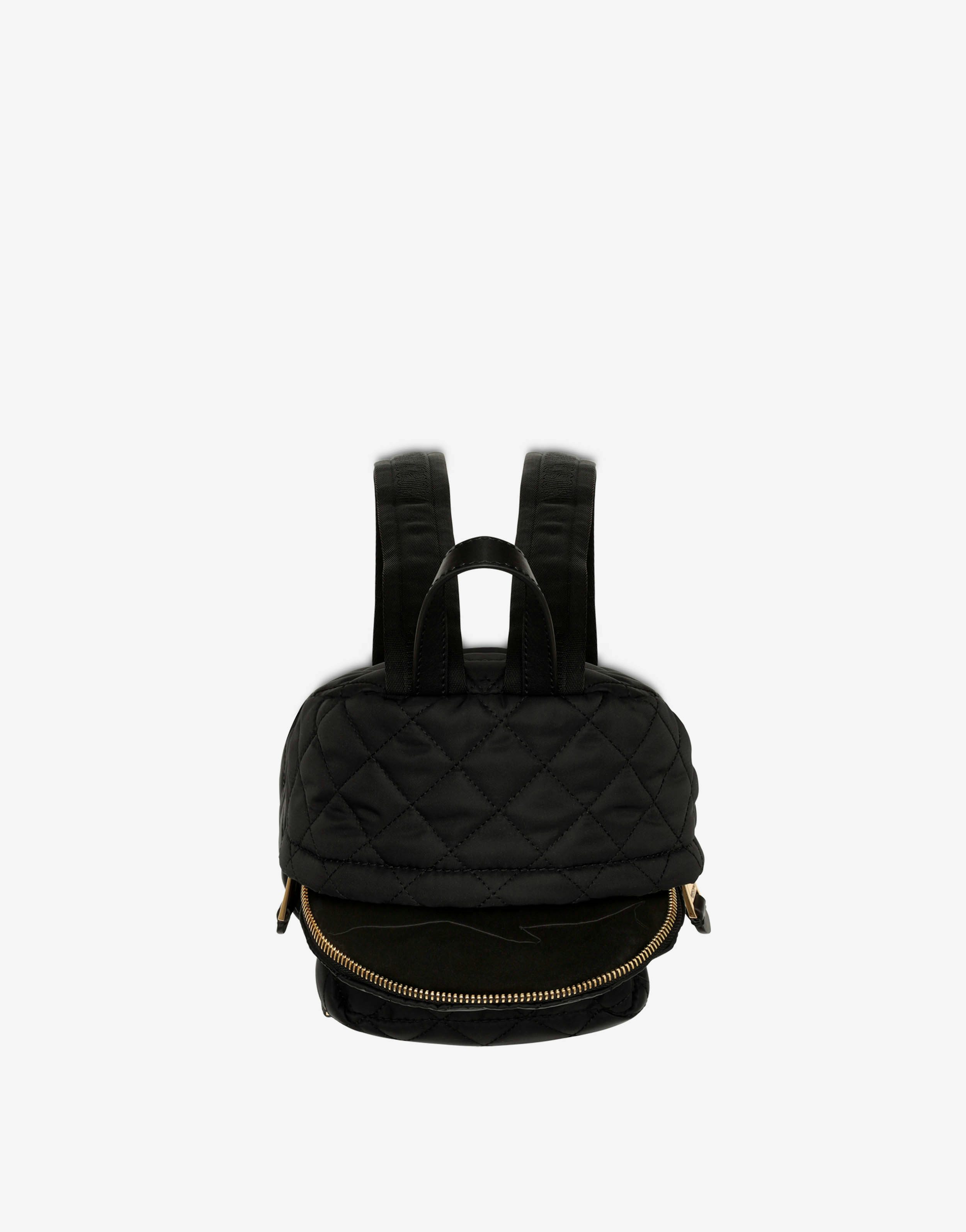 Quilted backpack with logo 1