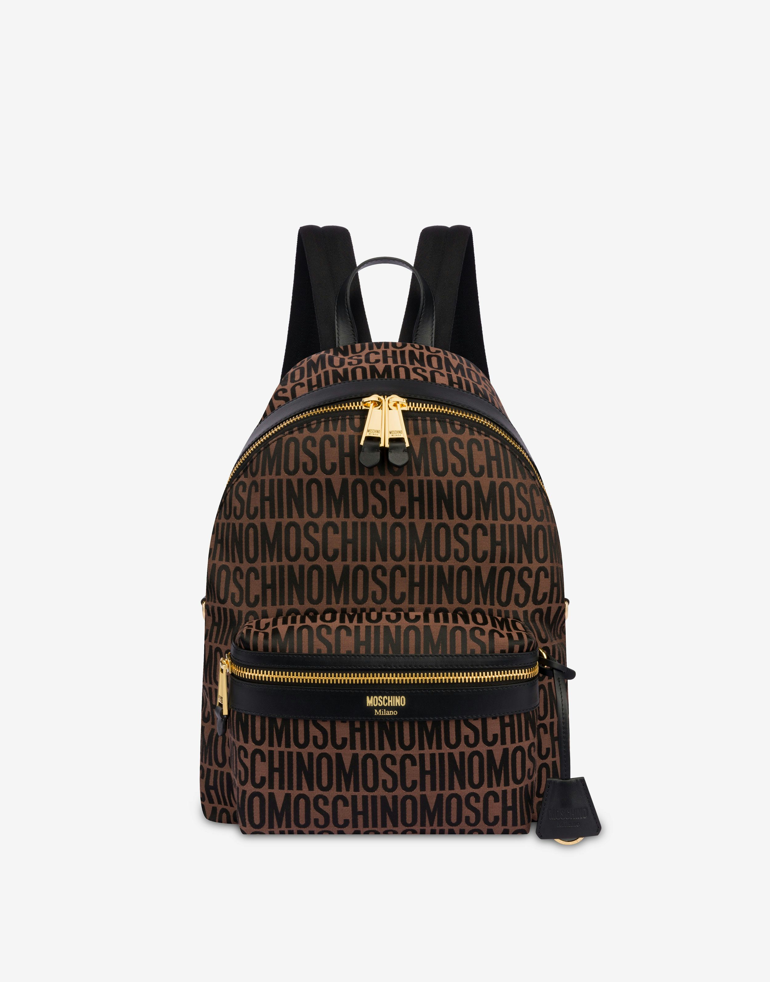 All-Over Logo nylon backpack