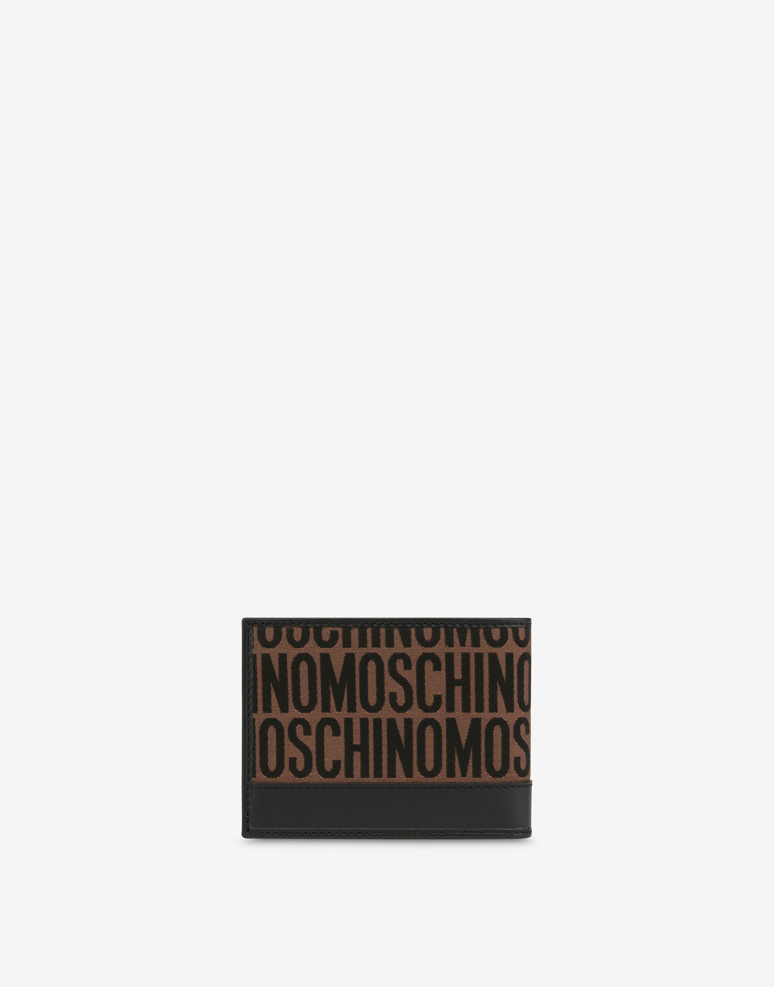 All-Over Logo nylon flap wallet 0