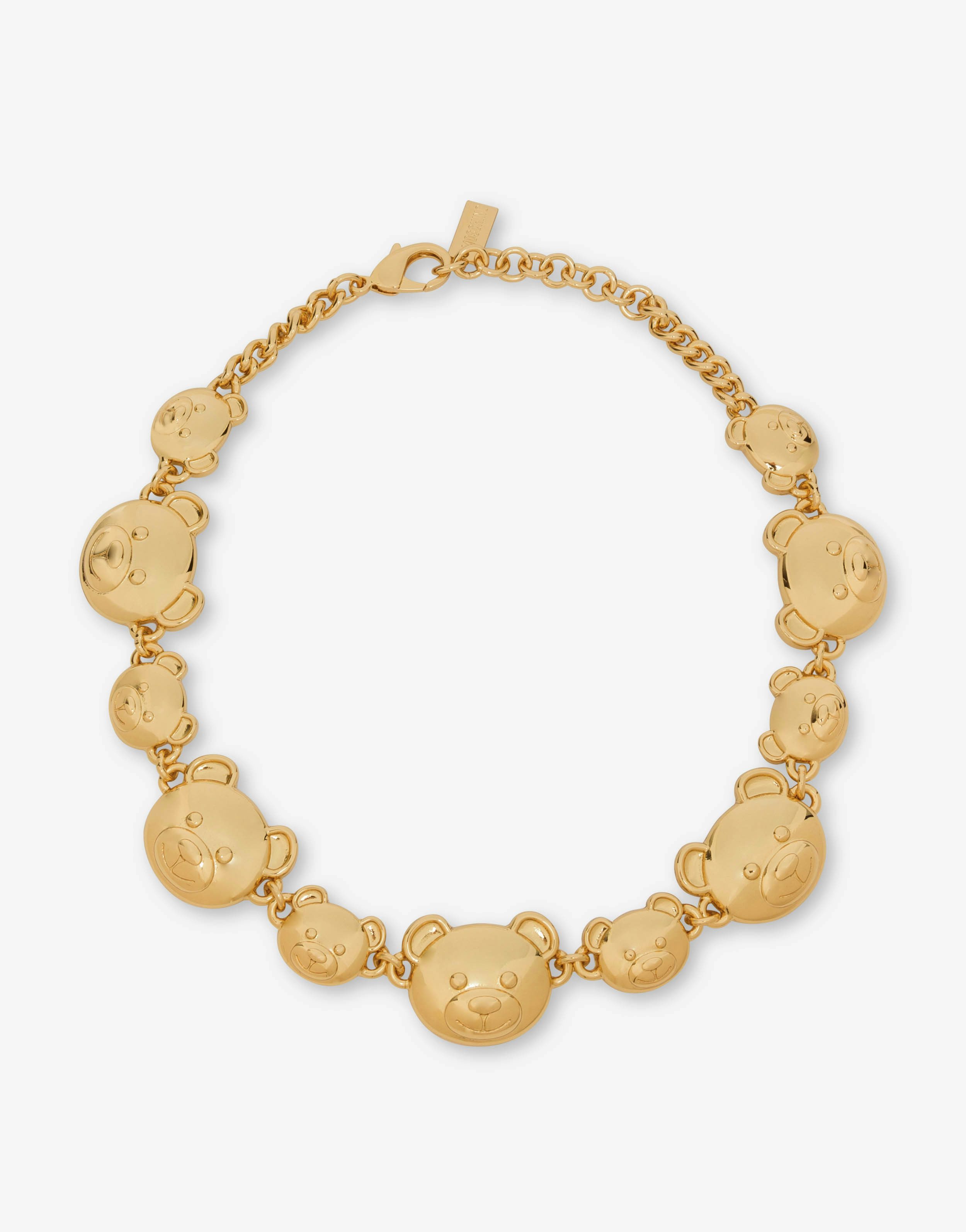 Moschino Teddy Bear choker necklace.