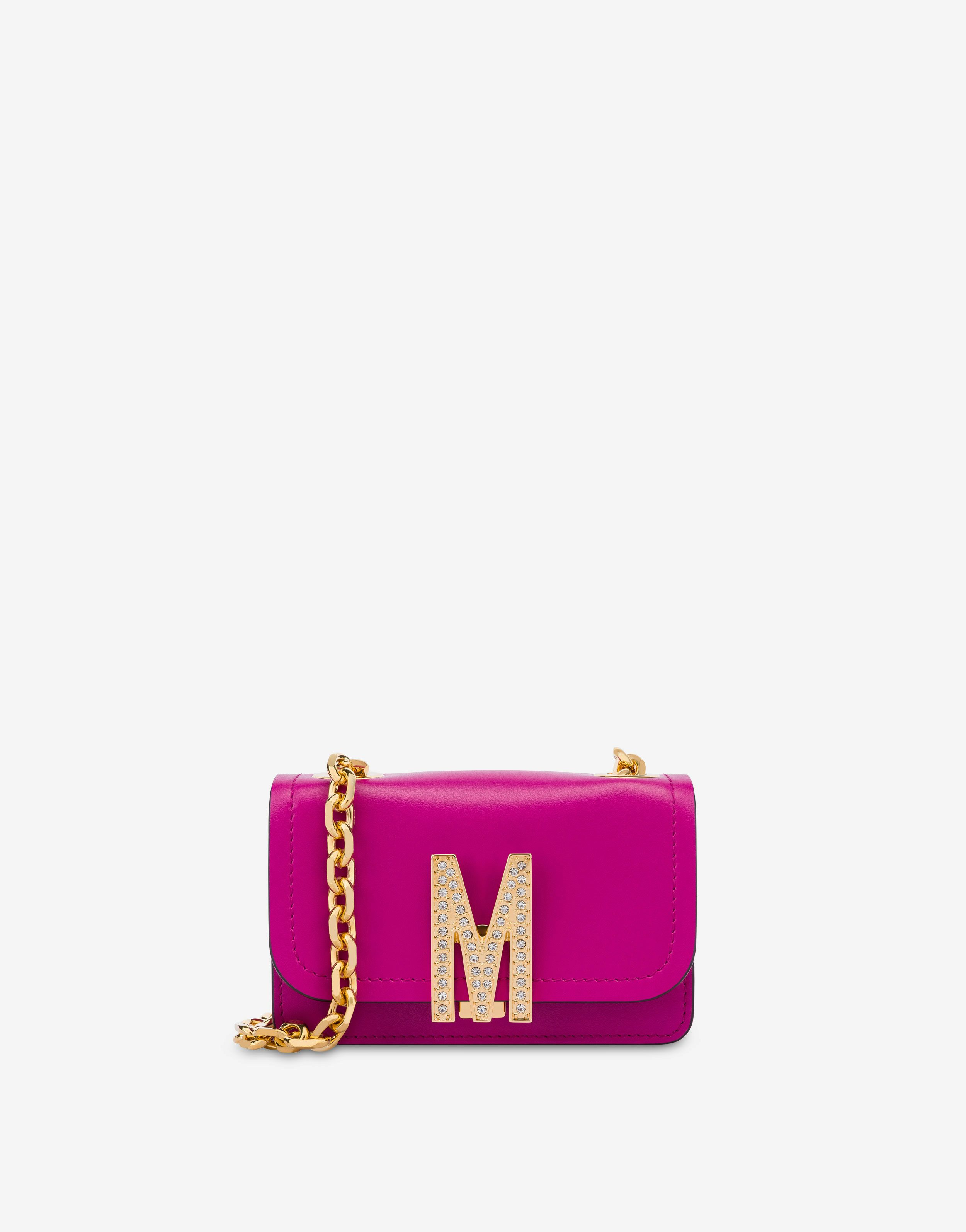 Mini M bag with rhinestones