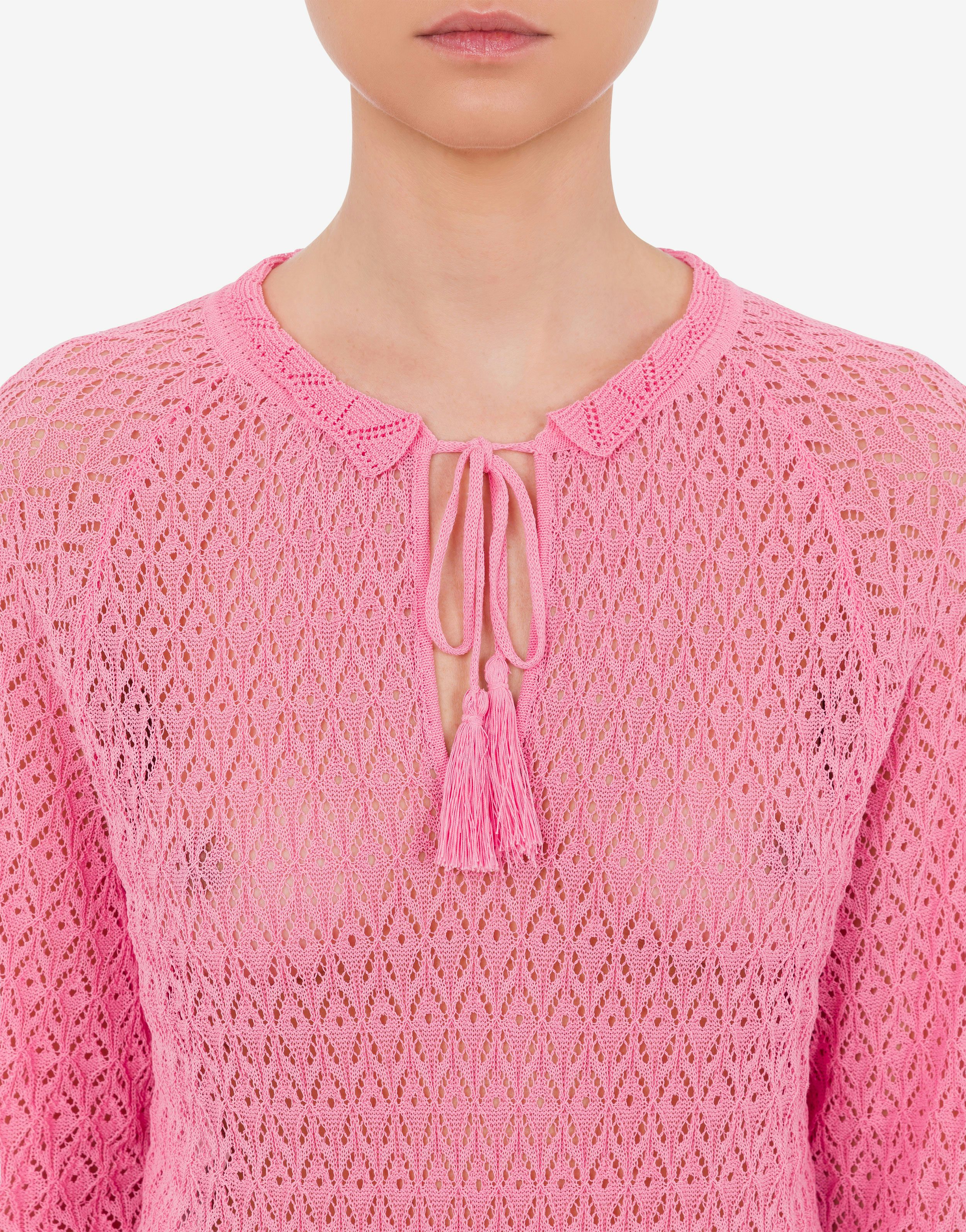 Perforated cotton sweater 2