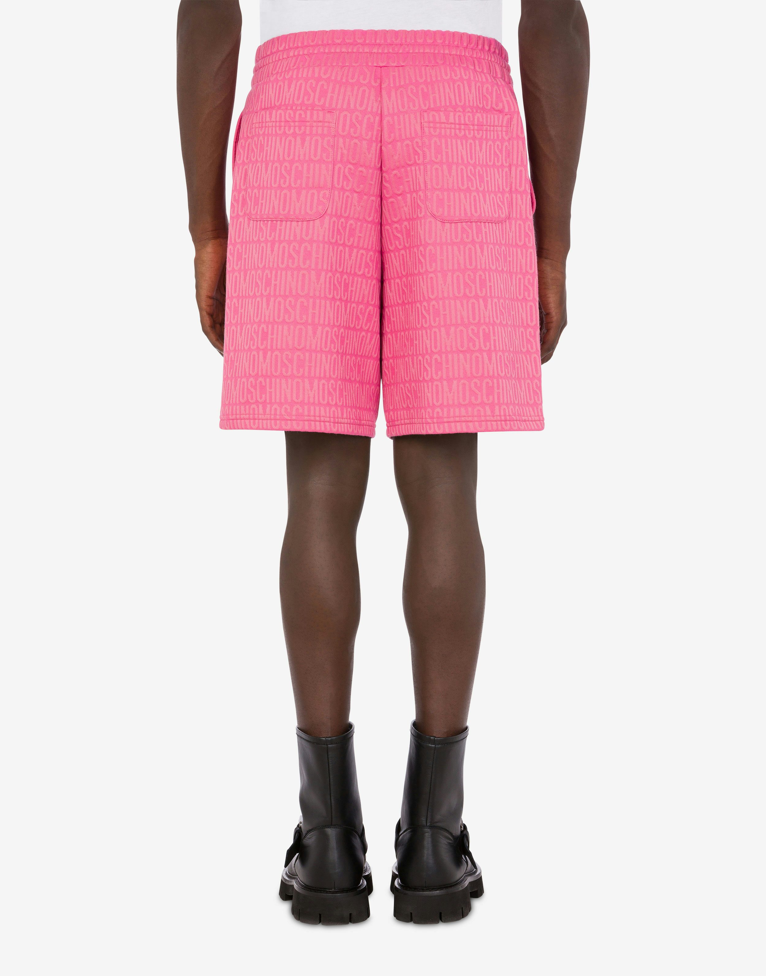 All-Over Logo jacquard fleece Bermuda shorts 1