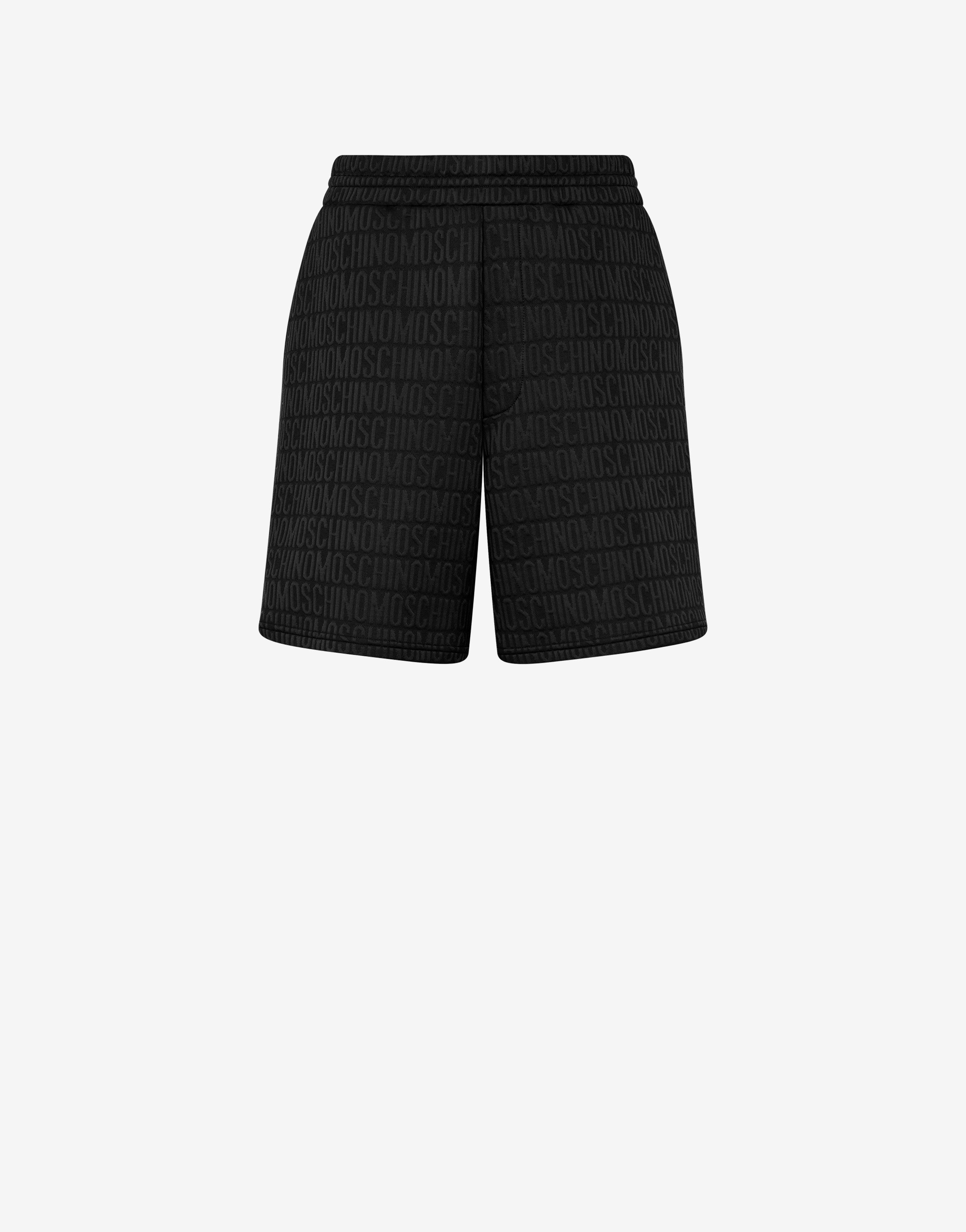 All-Over Logo jacquard fleece Bermuda shorts