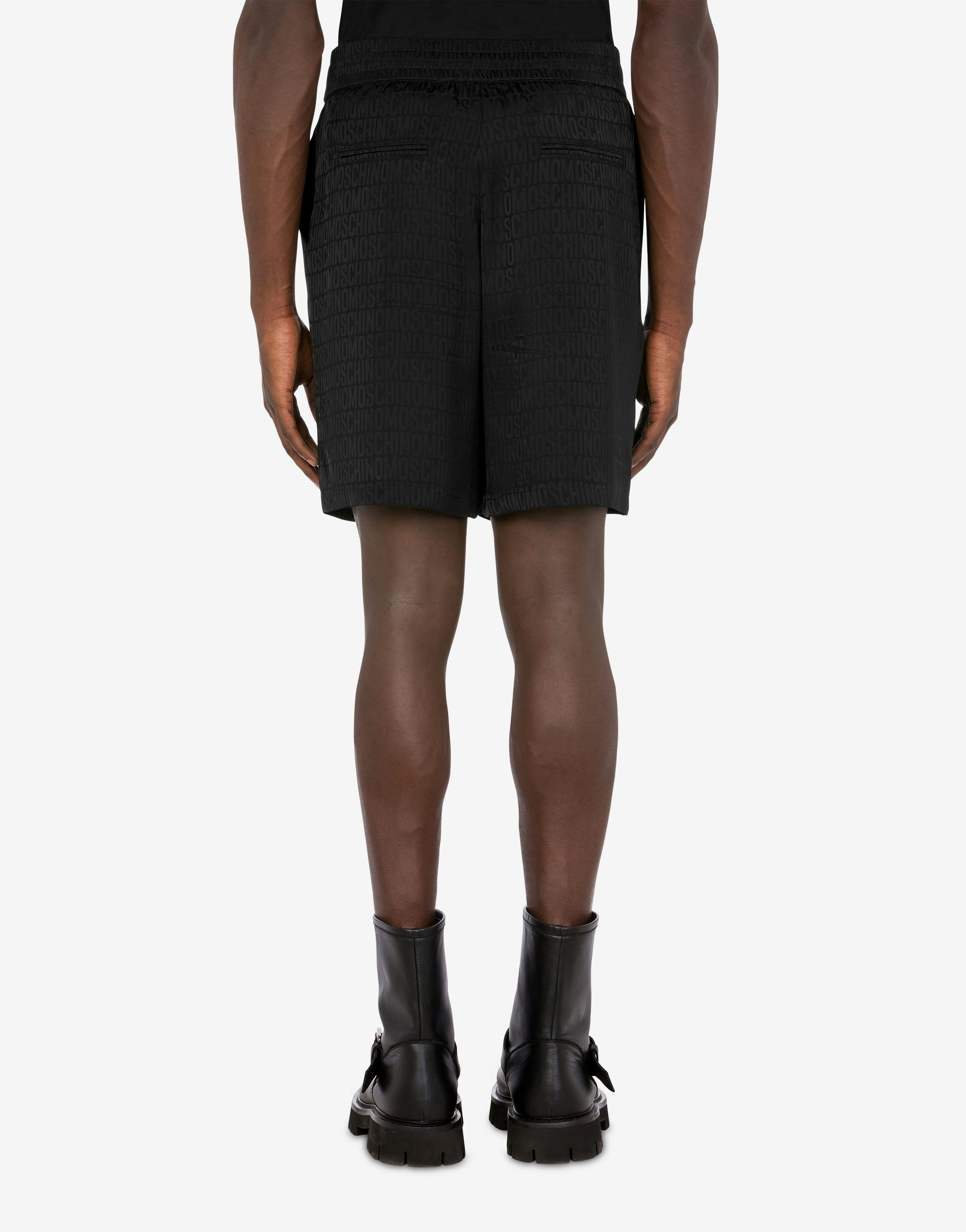All-Over Logo jacquard twill Bermuda shorts 1