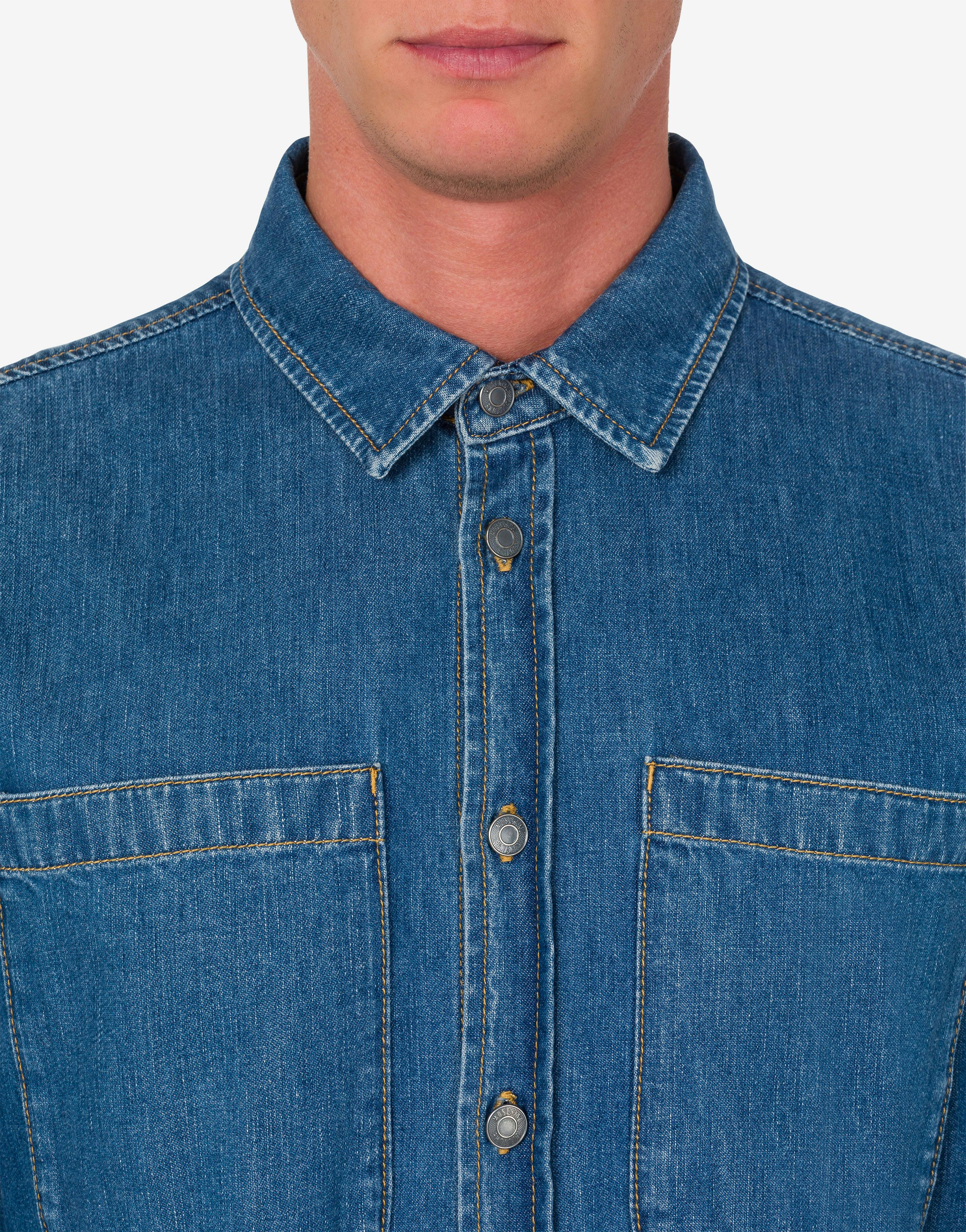 Chambray-Bluse Teddy Patch 2