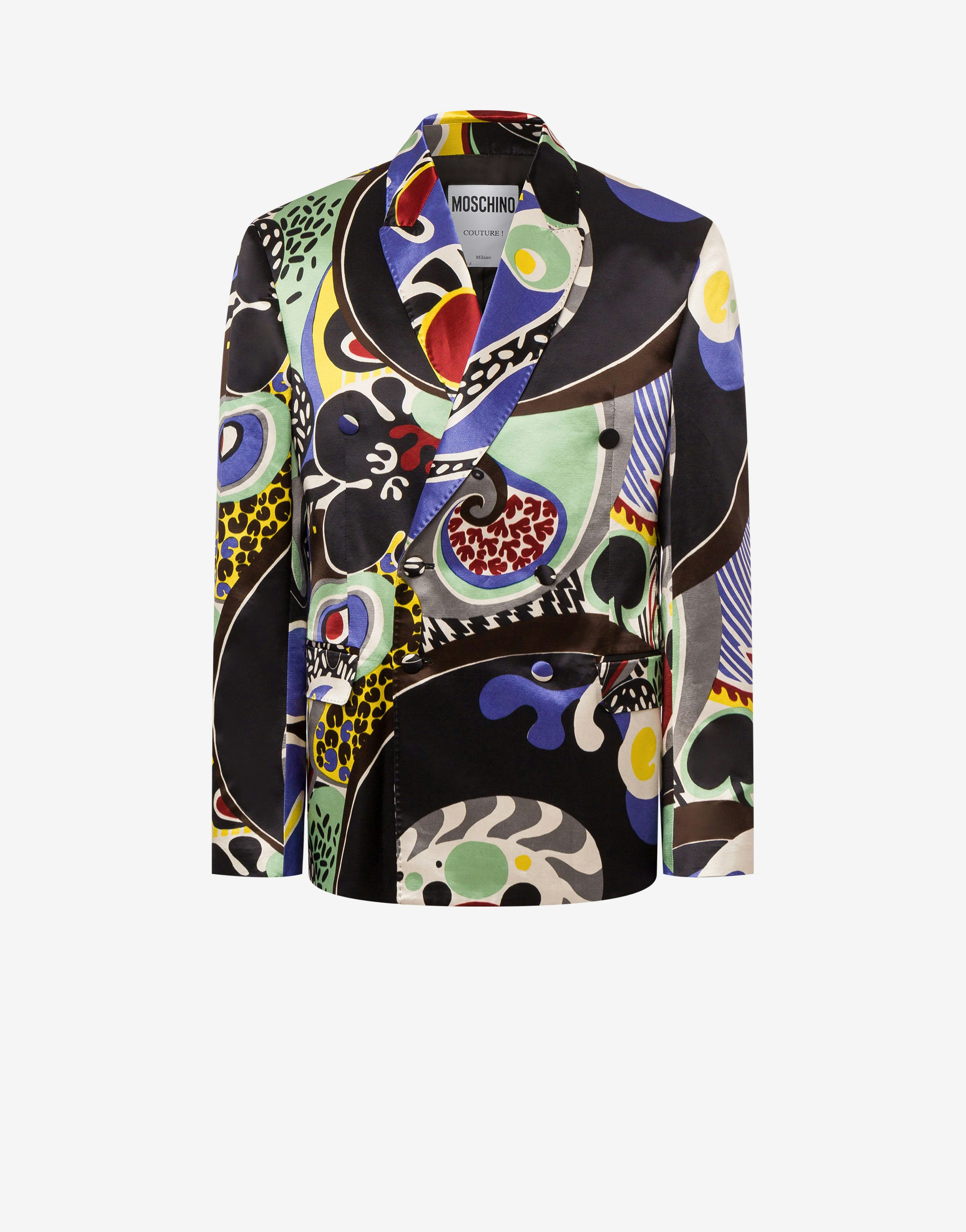 Psychedelic Print cotton and viscose jacket
