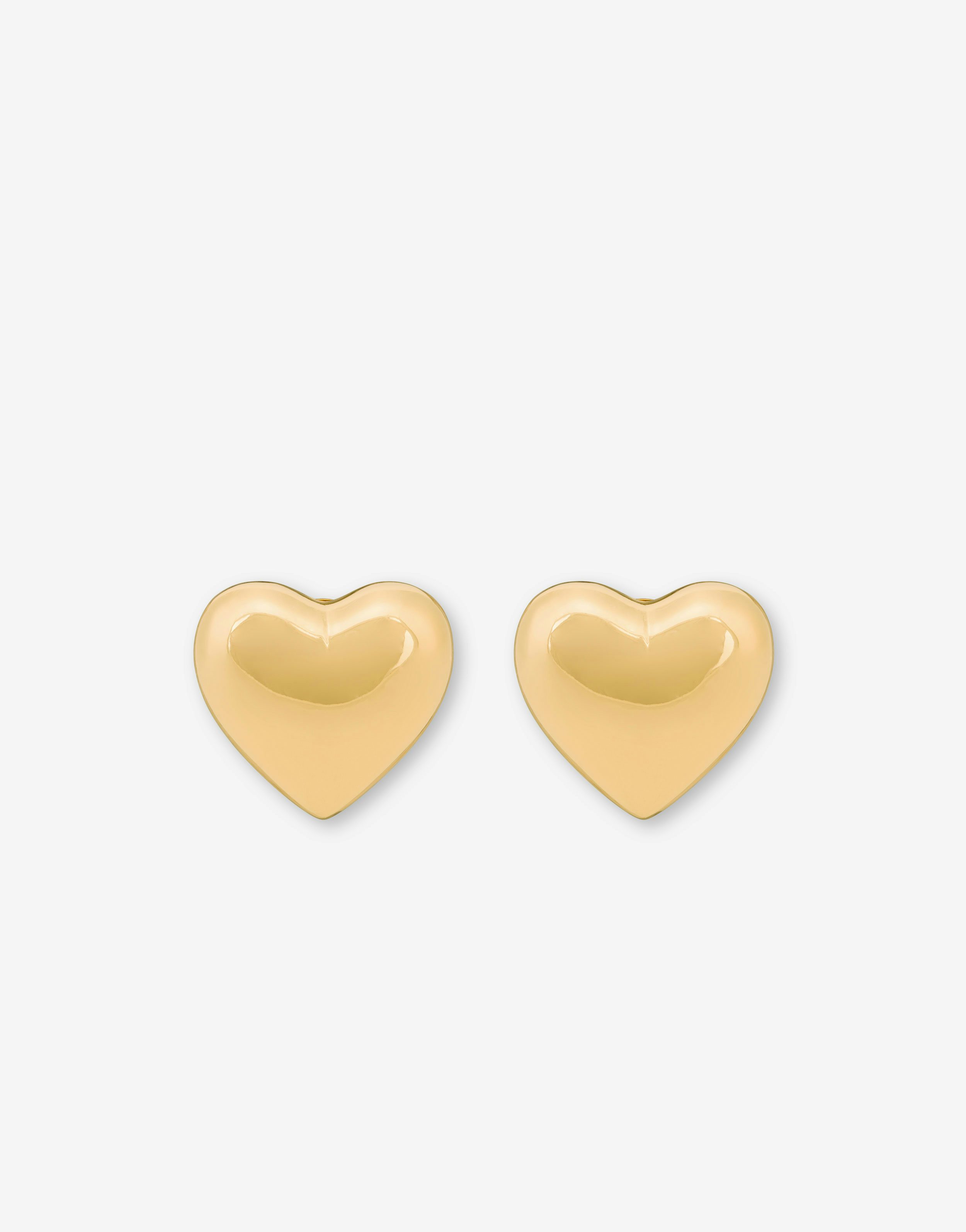 Heart clip-on earrings