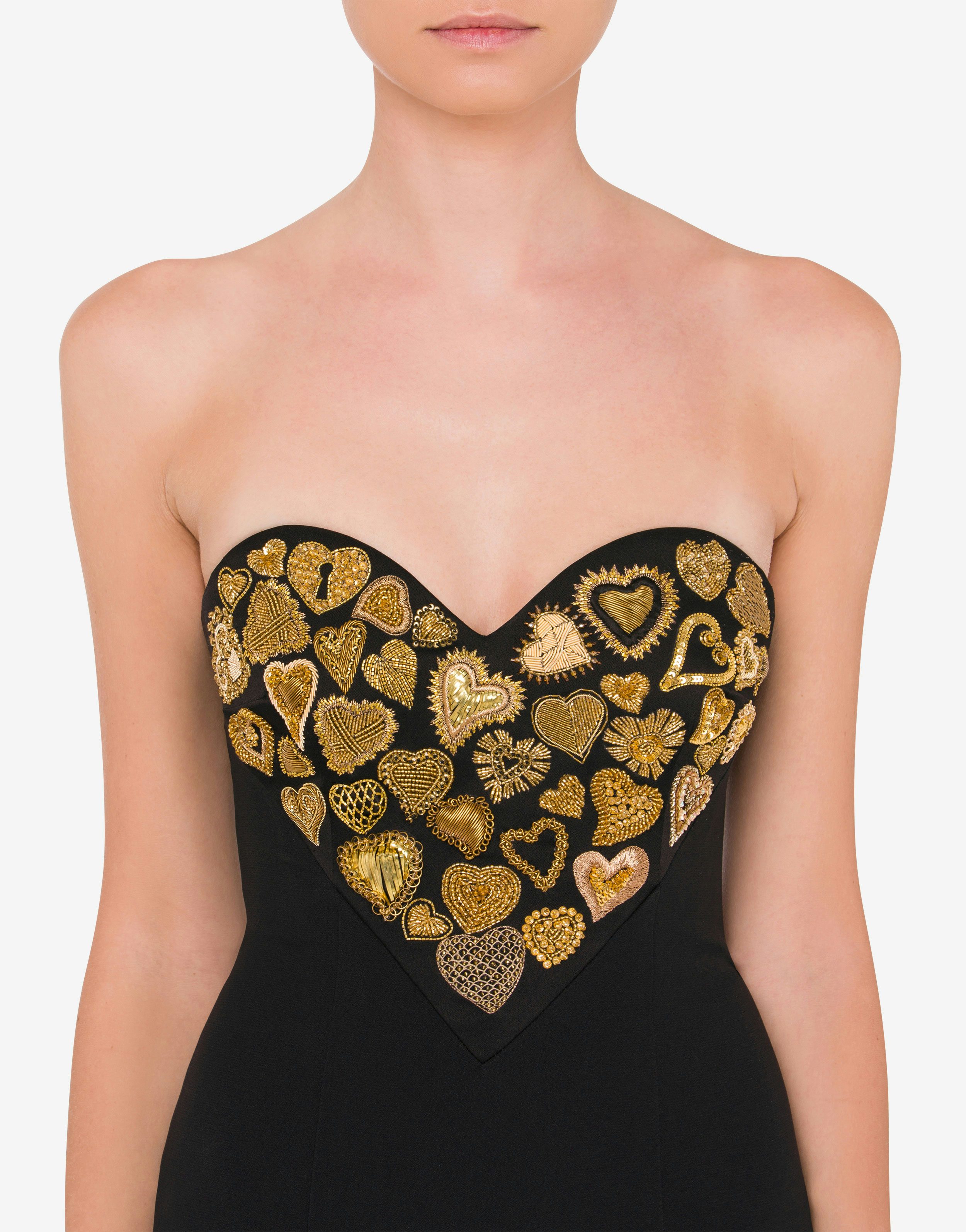Abito bustier corto Embellished Hearts 2
