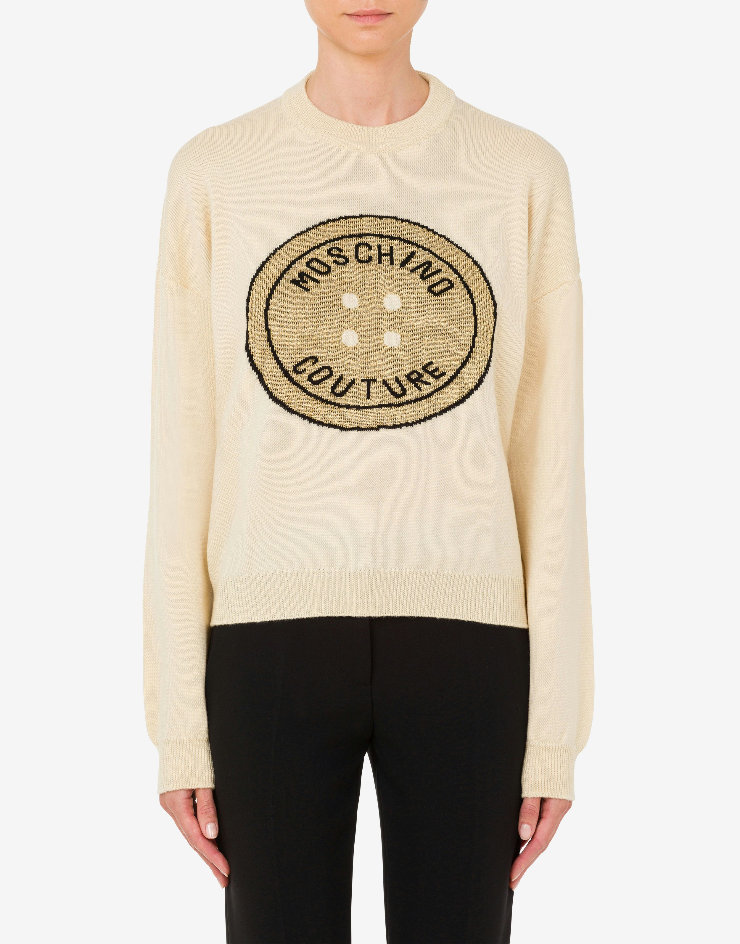 Pull en laine Moschino Button 0