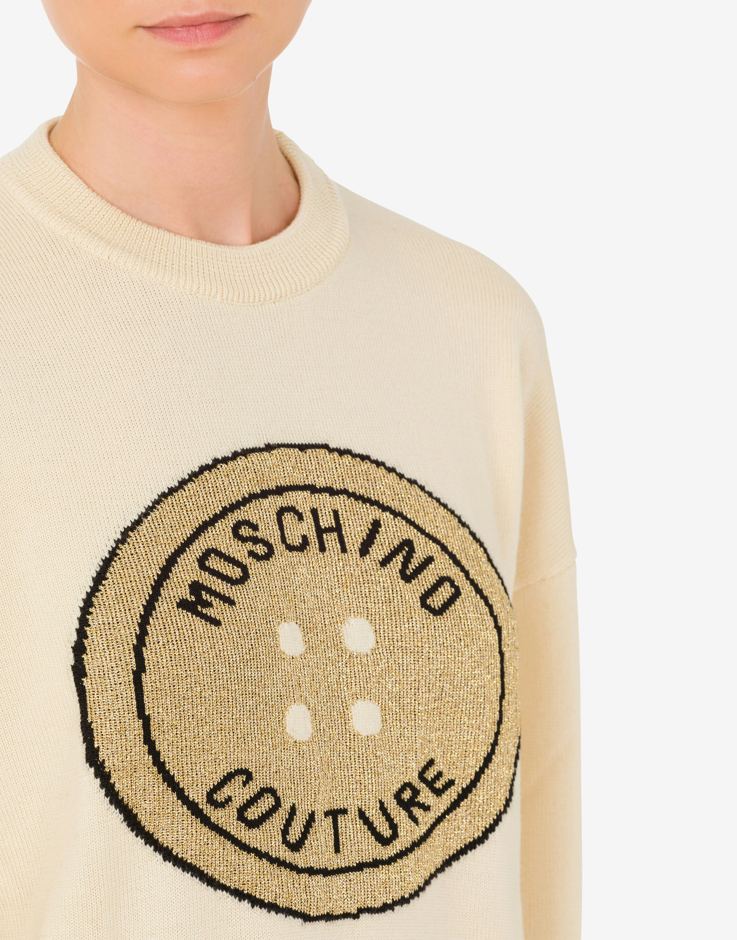 Pull en laine Moschino Button 2