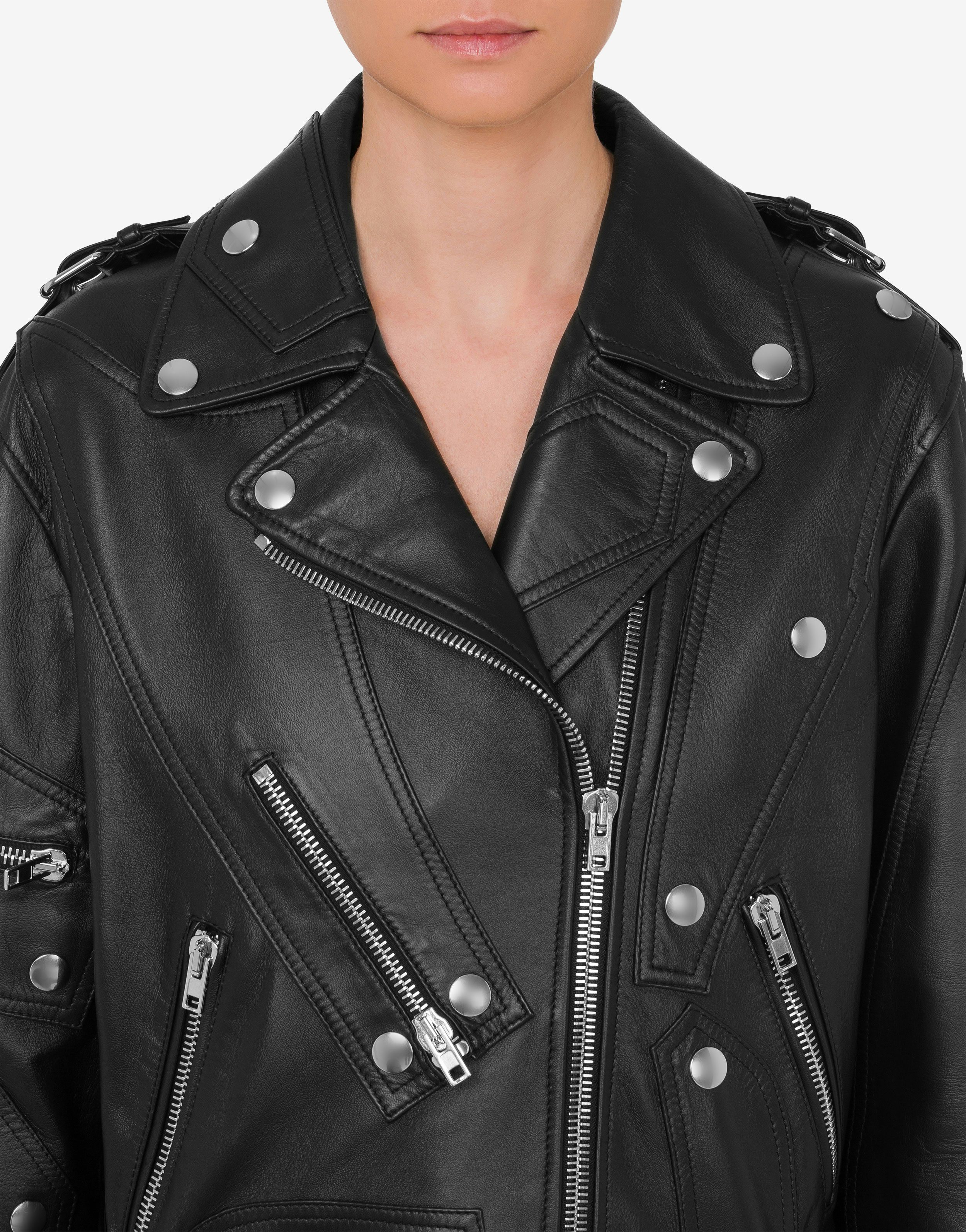 Sewing Details nappa leather biker 2