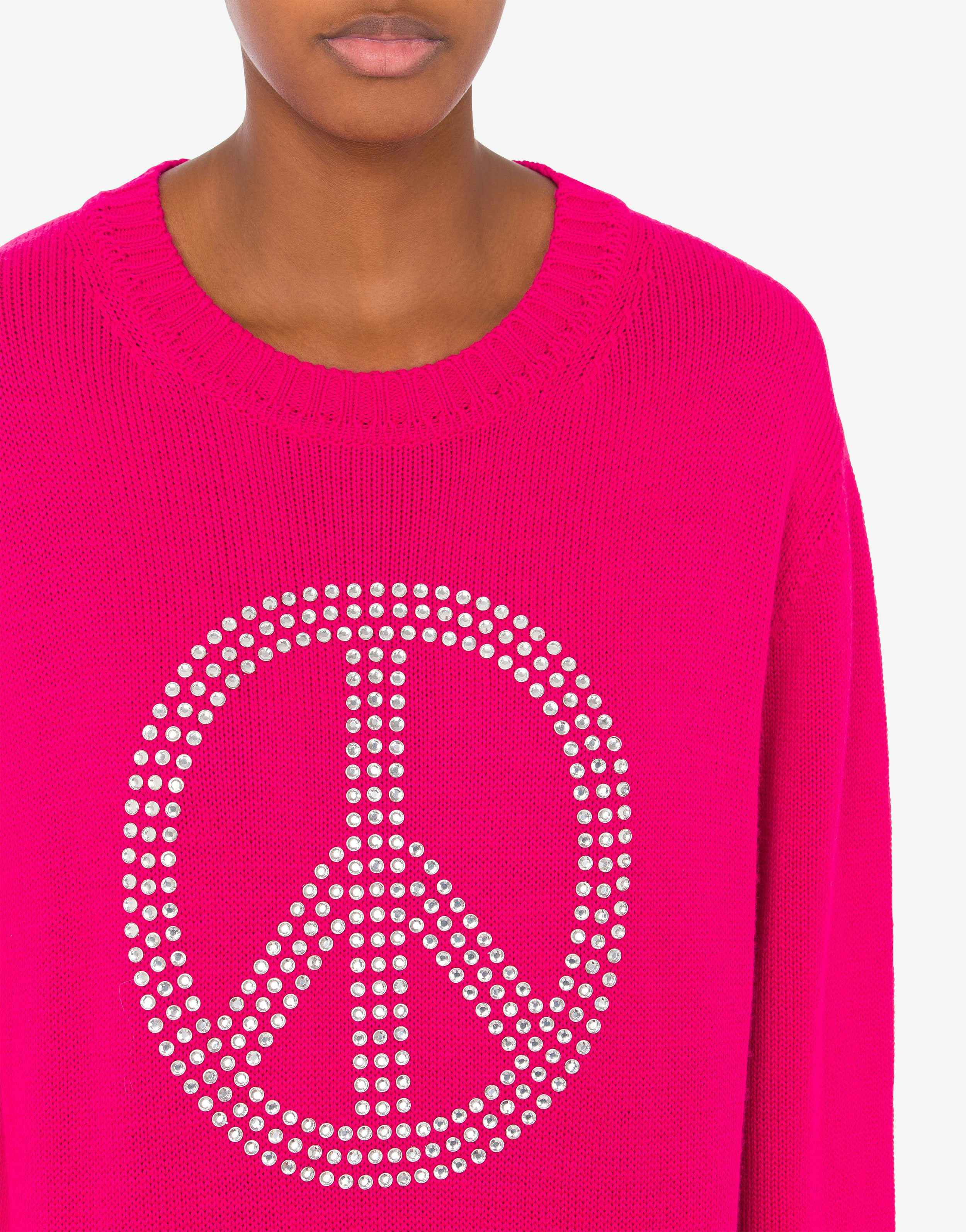 Peace Symbol wool blend dress 2