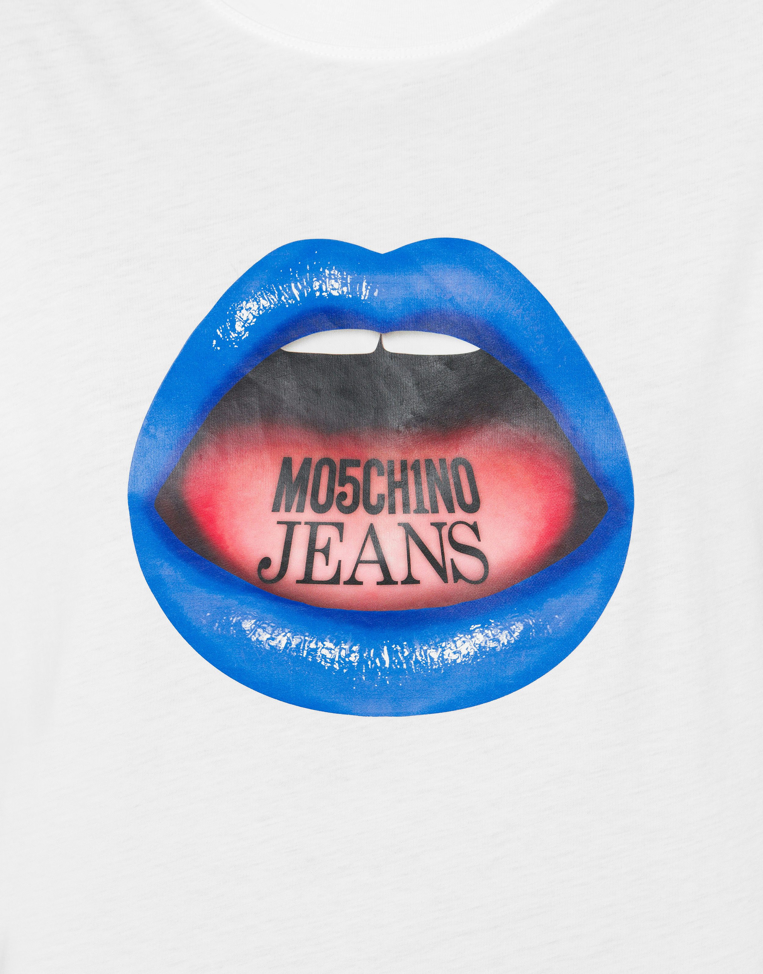 T-Shirt aus Jersey Mouth Print 2