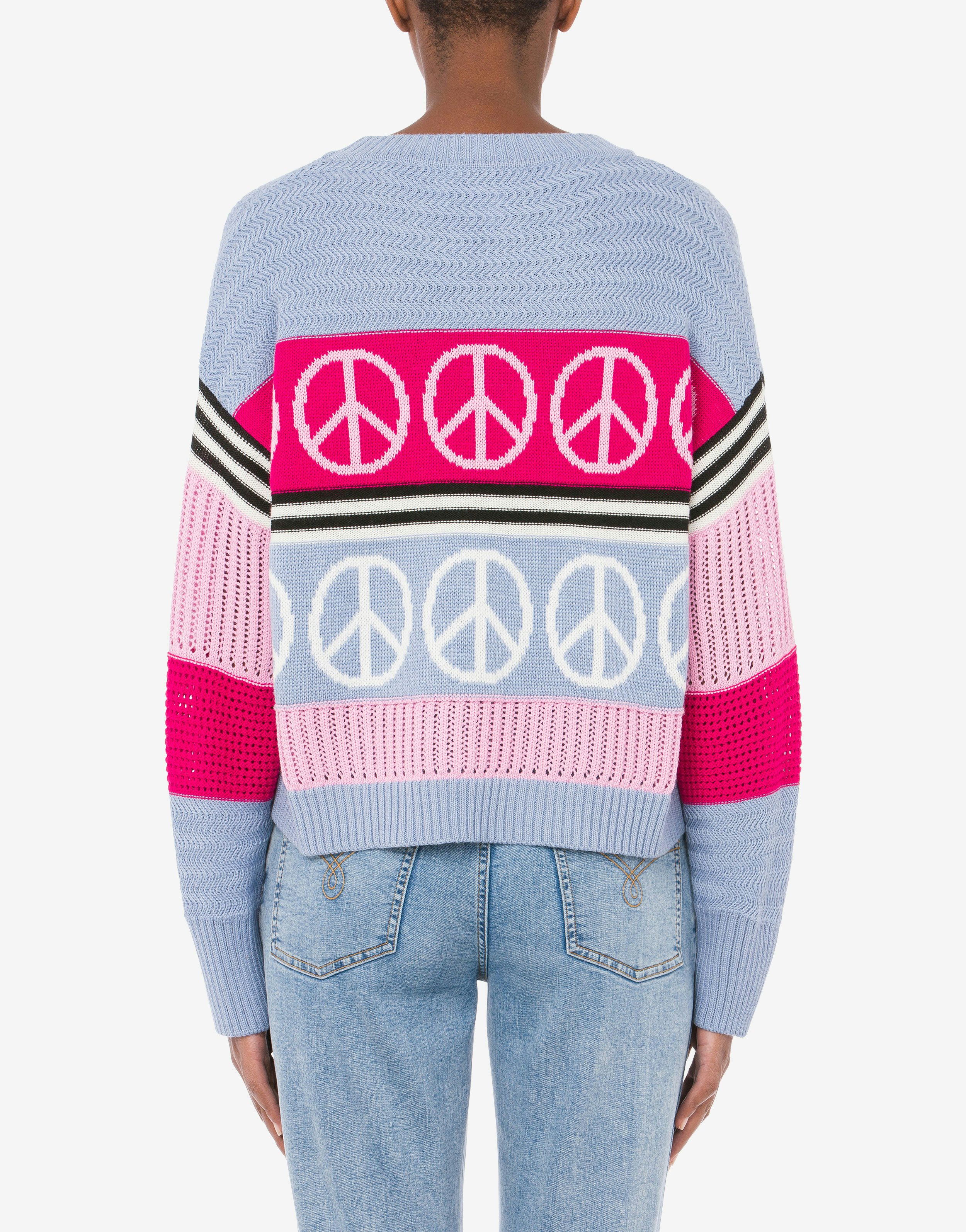 Peace Symbols wool blend jumper 1