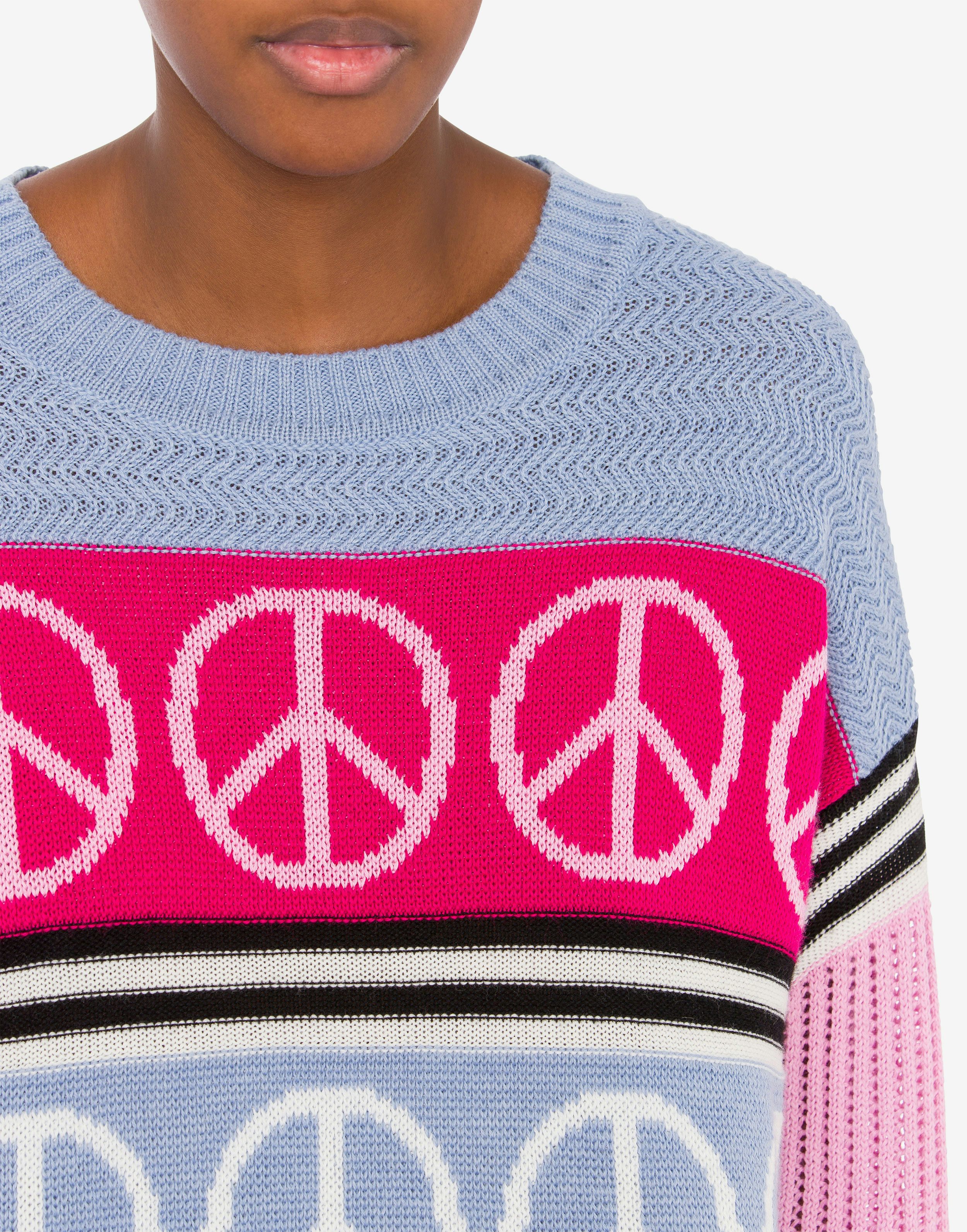 Peace Symbols wool blend jumper 2