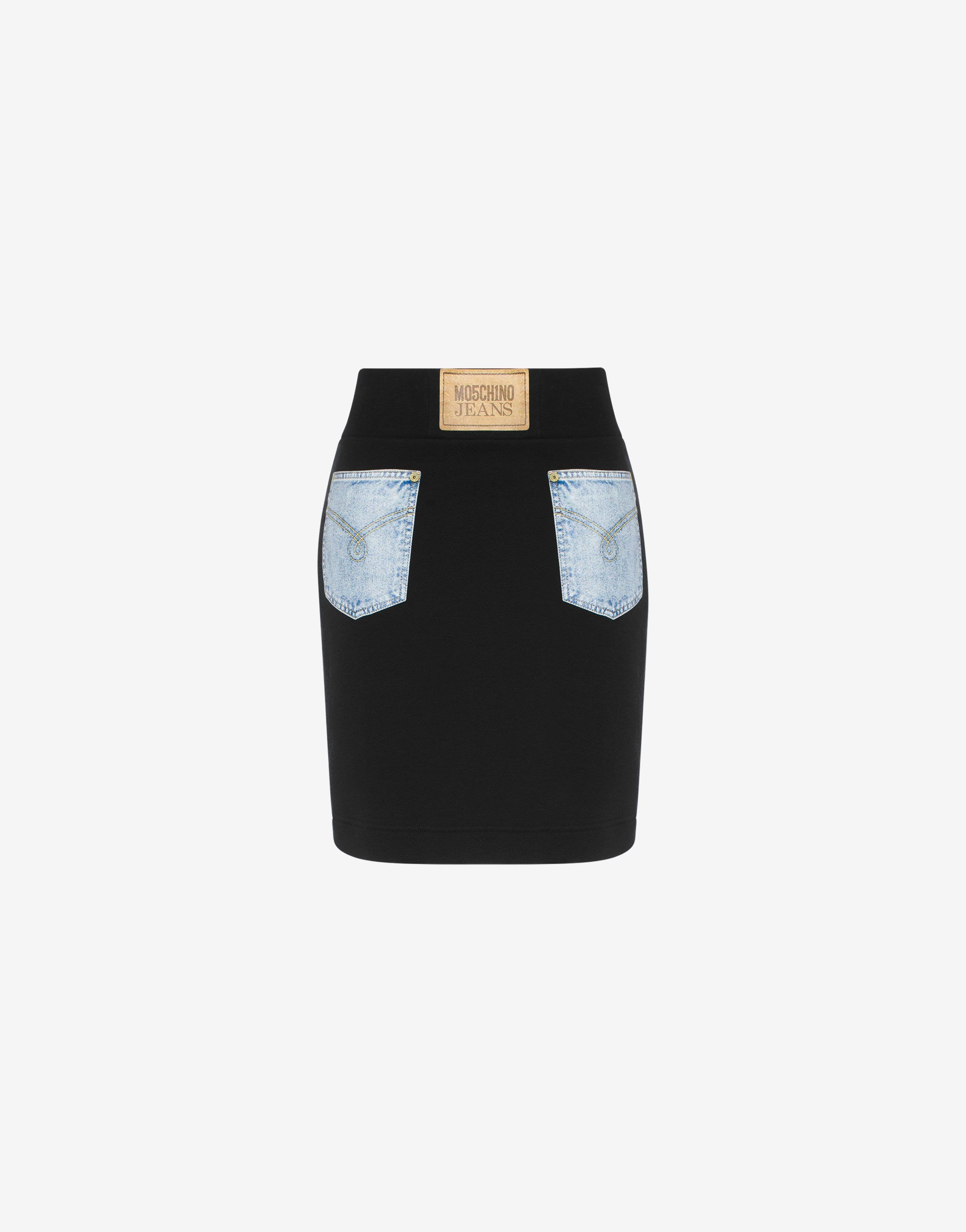 Denim Pocket fleece skirt