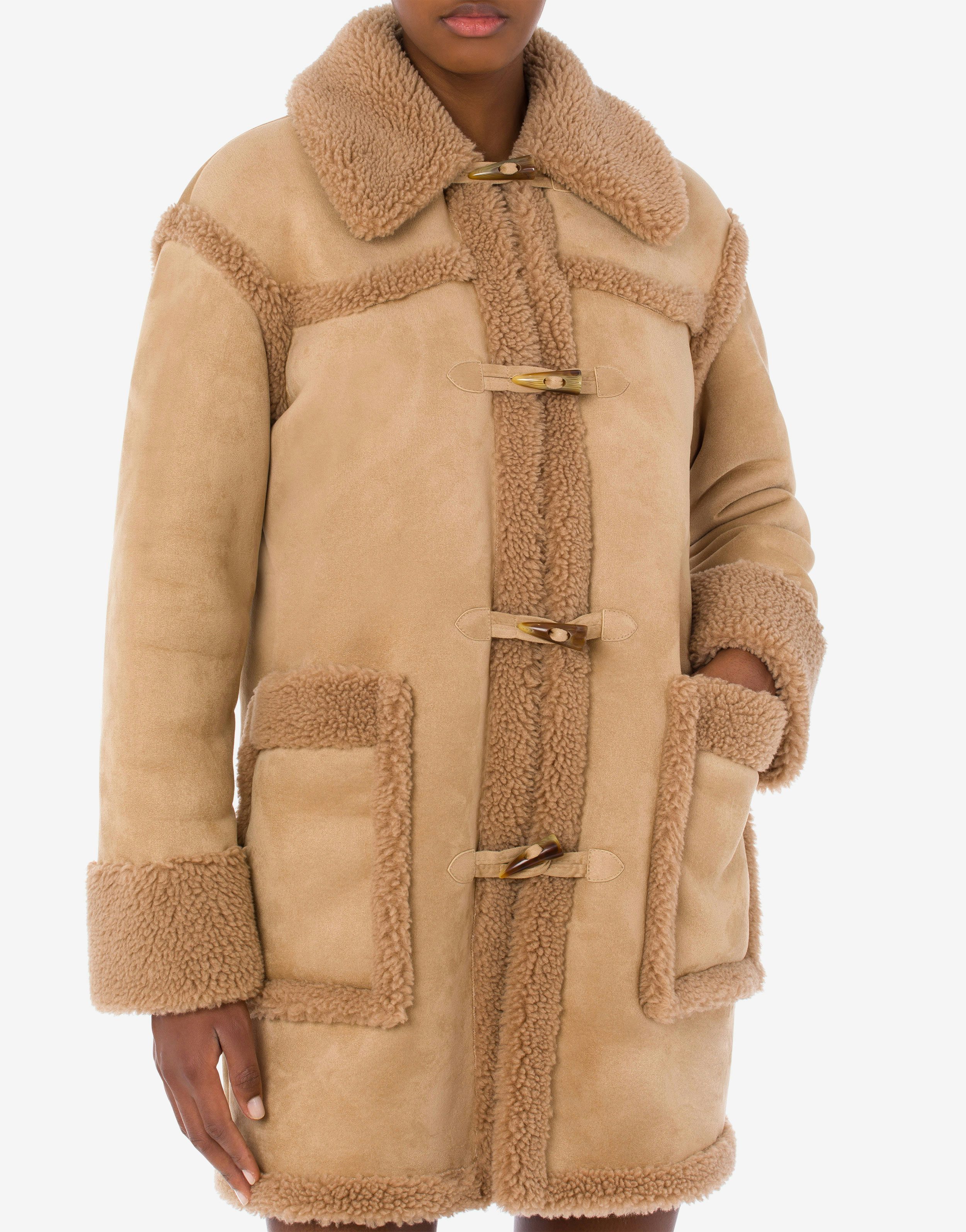 Furry Details velour coat 2