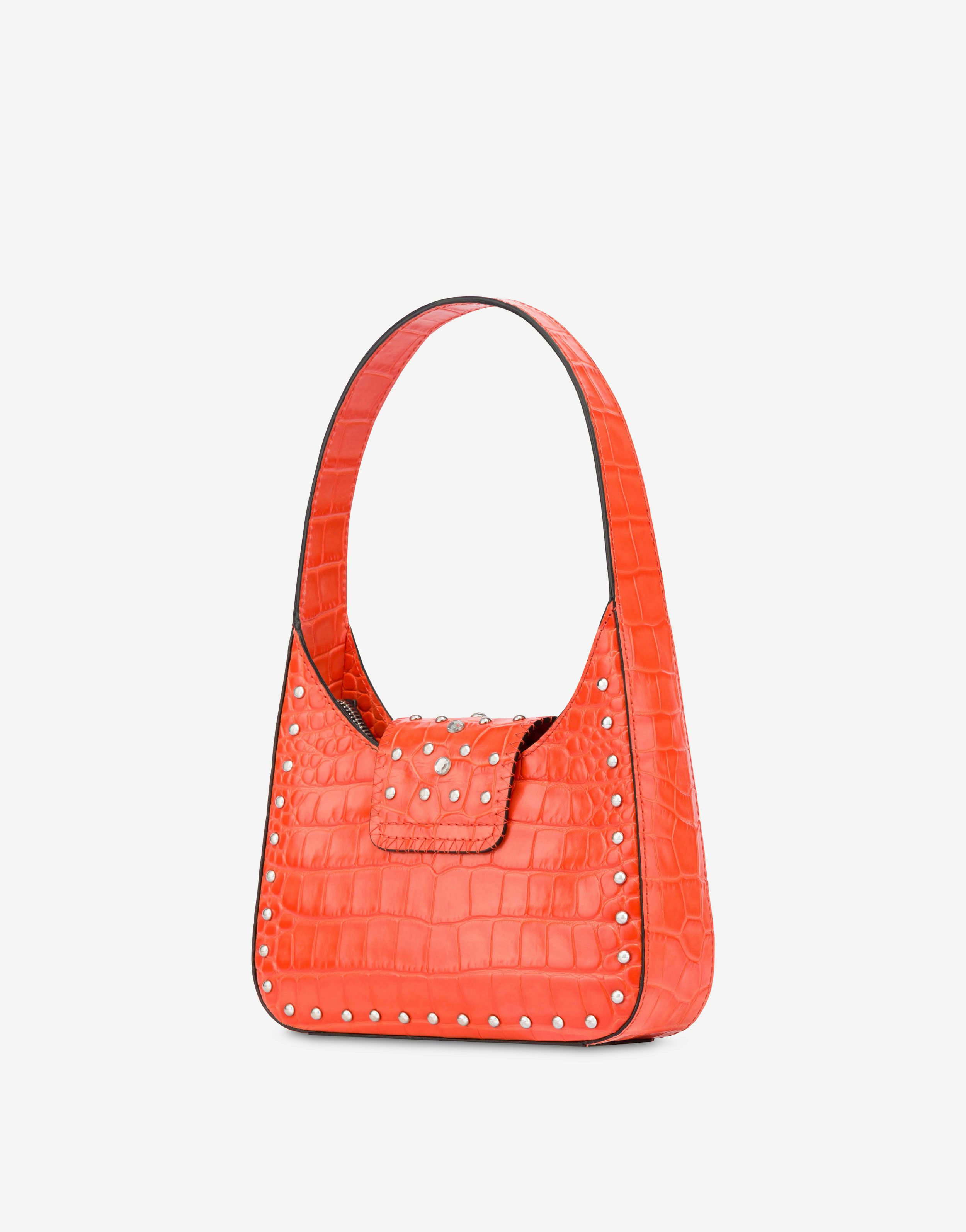 Maxi Buckle crocodile-print handbag 0