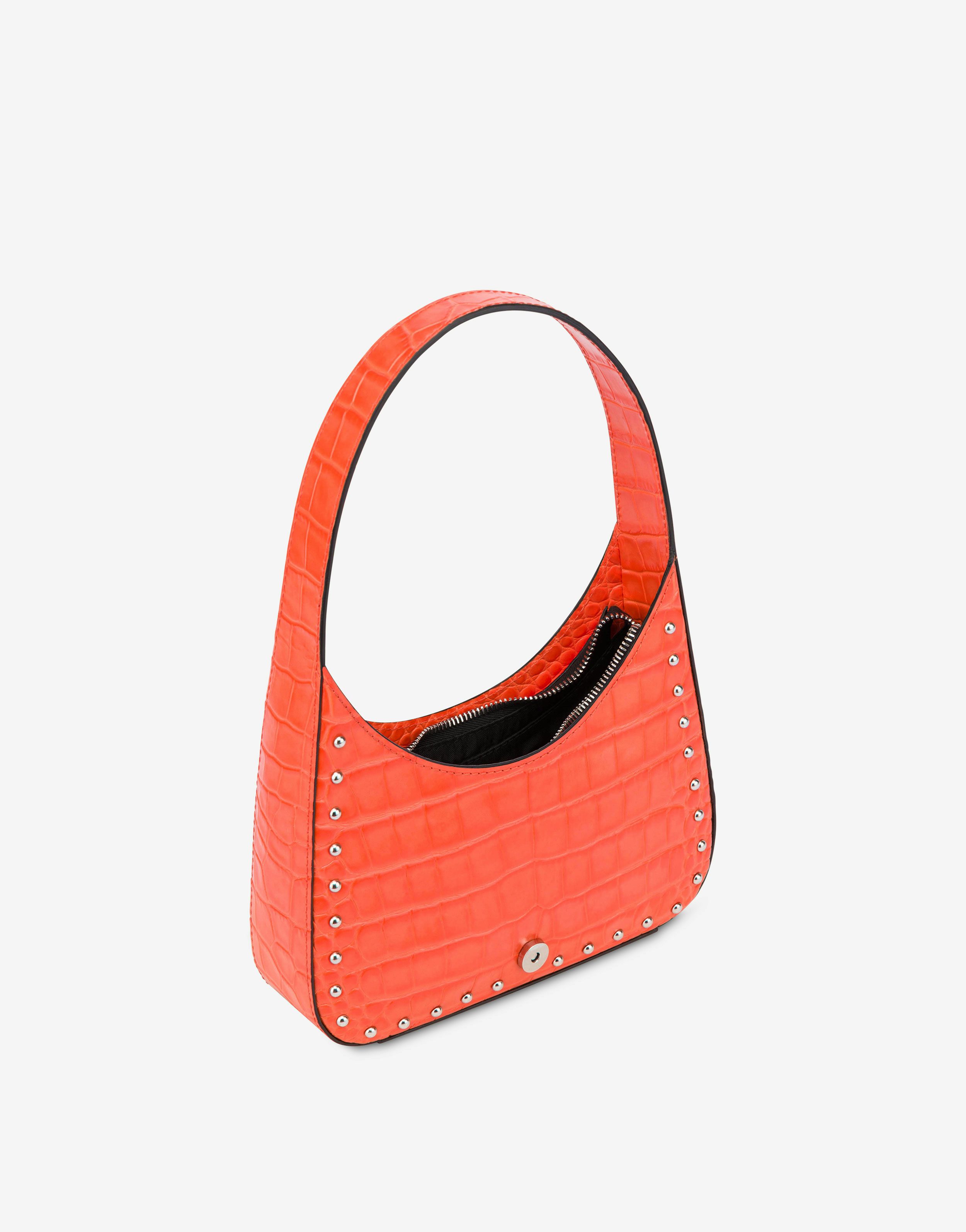 Maxi Buckle crocodile-print handbag 1