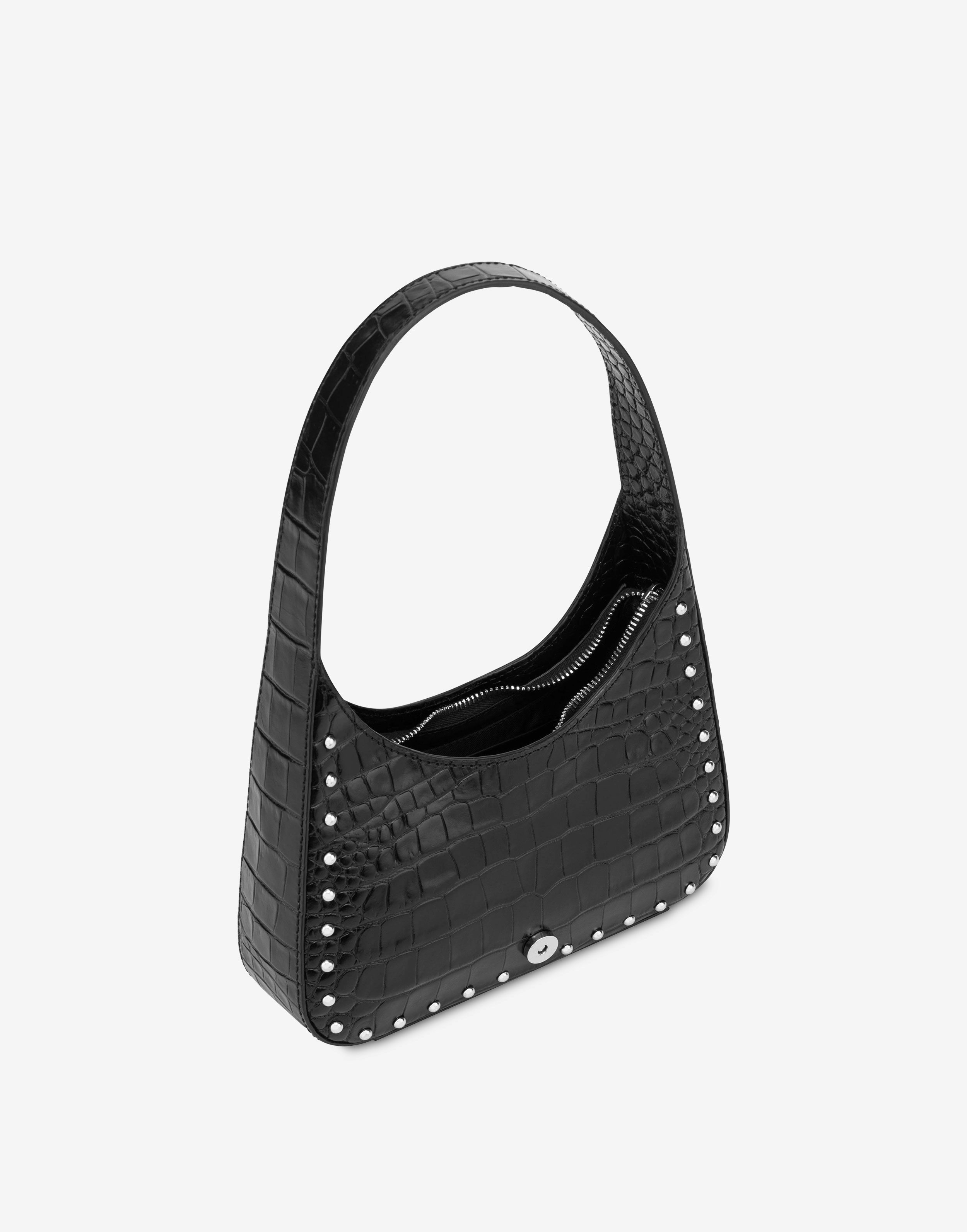 Maxi Buckle crocodile-print handbag 1