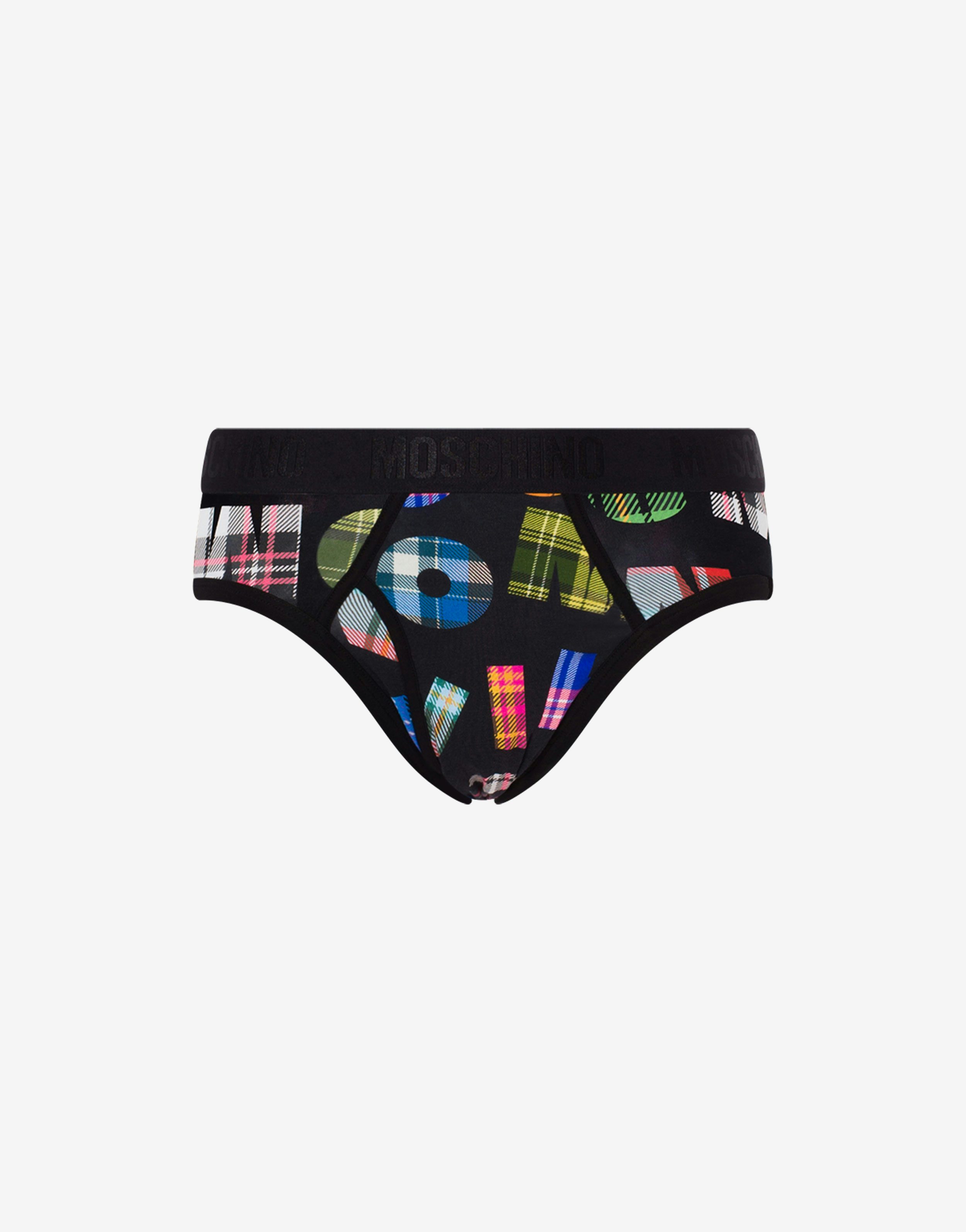 Check Letters stretch jersey boxers