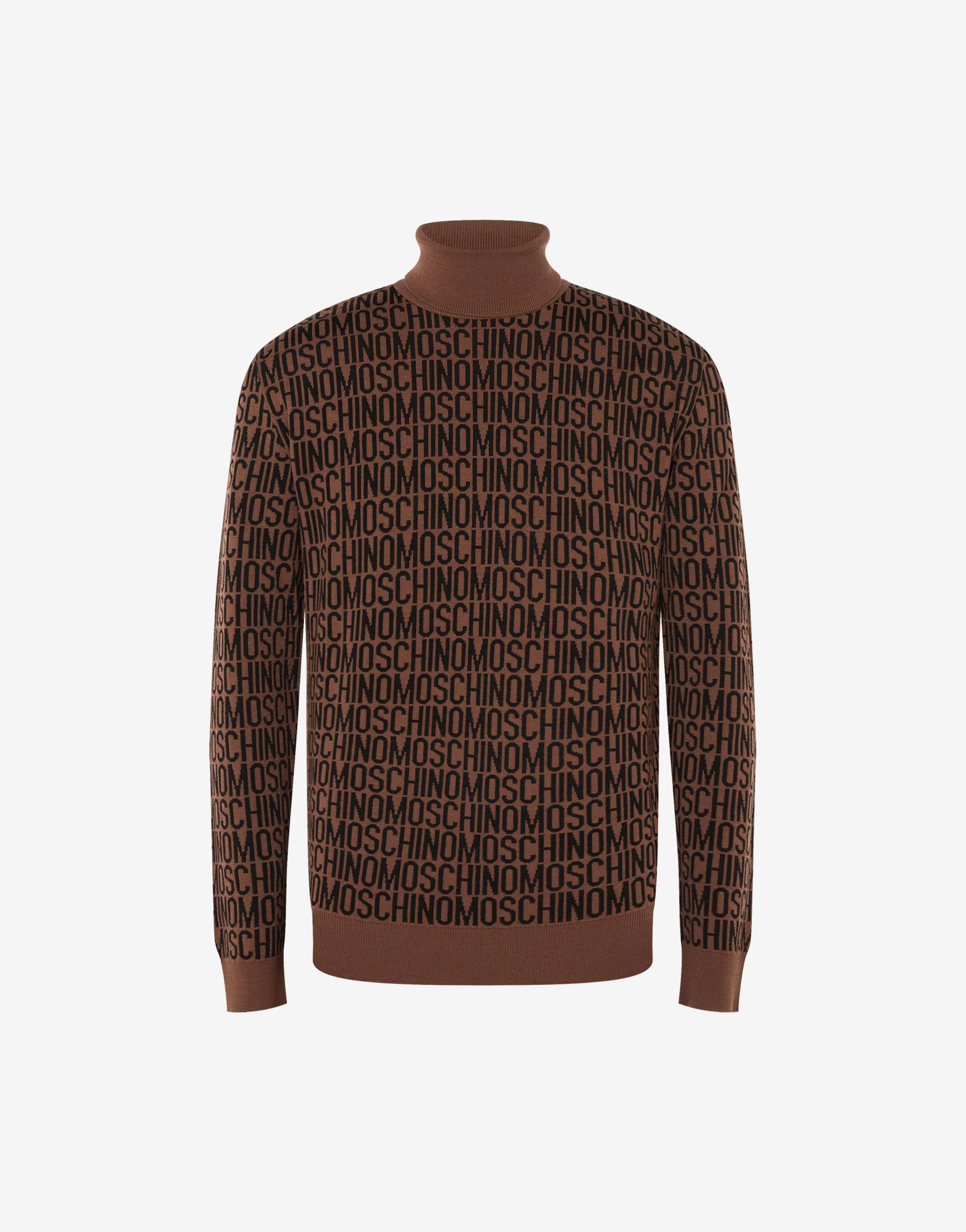 Allover Logo turtle-neck sweater