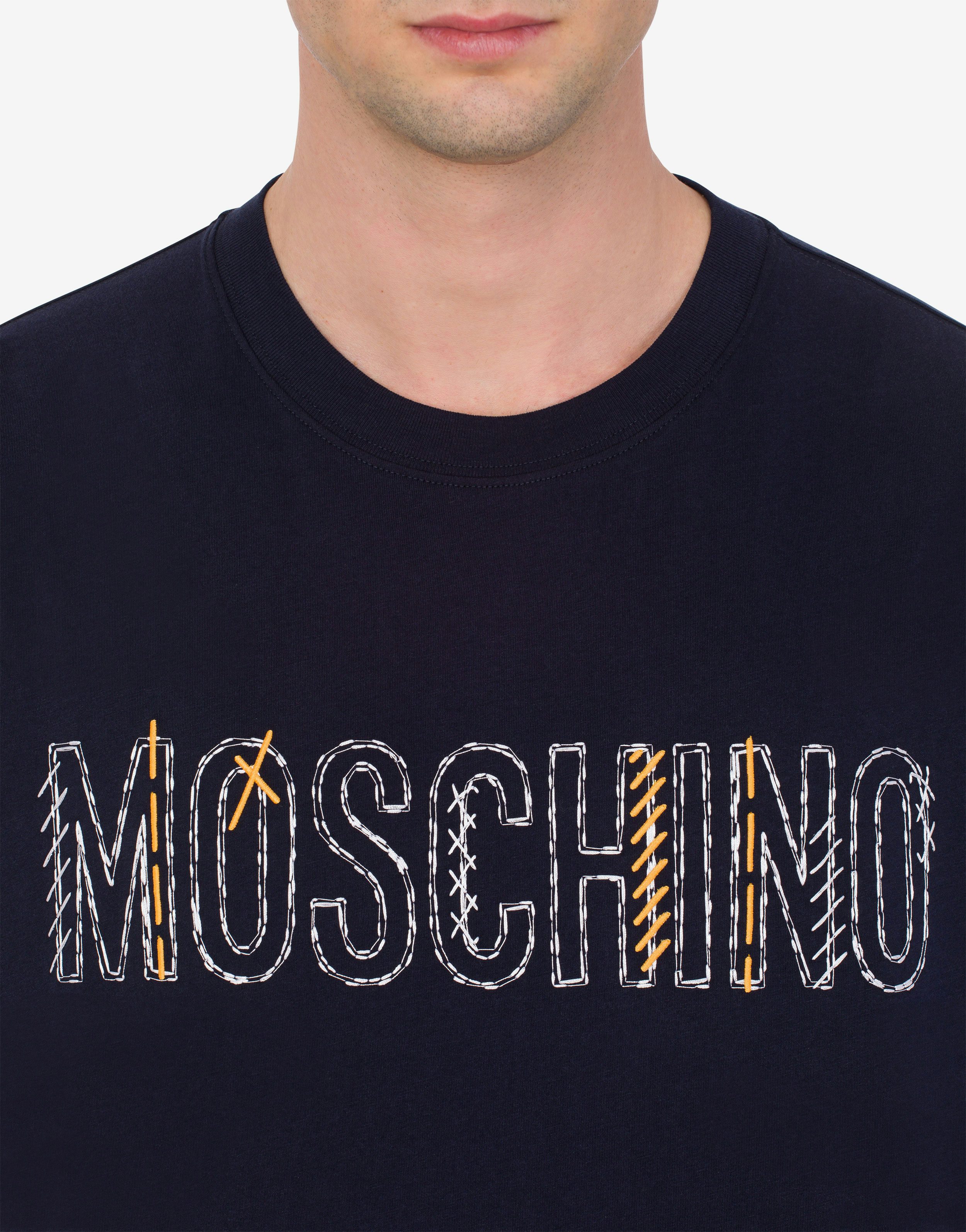 T-shirt en jersey biologique Stitching logo 2