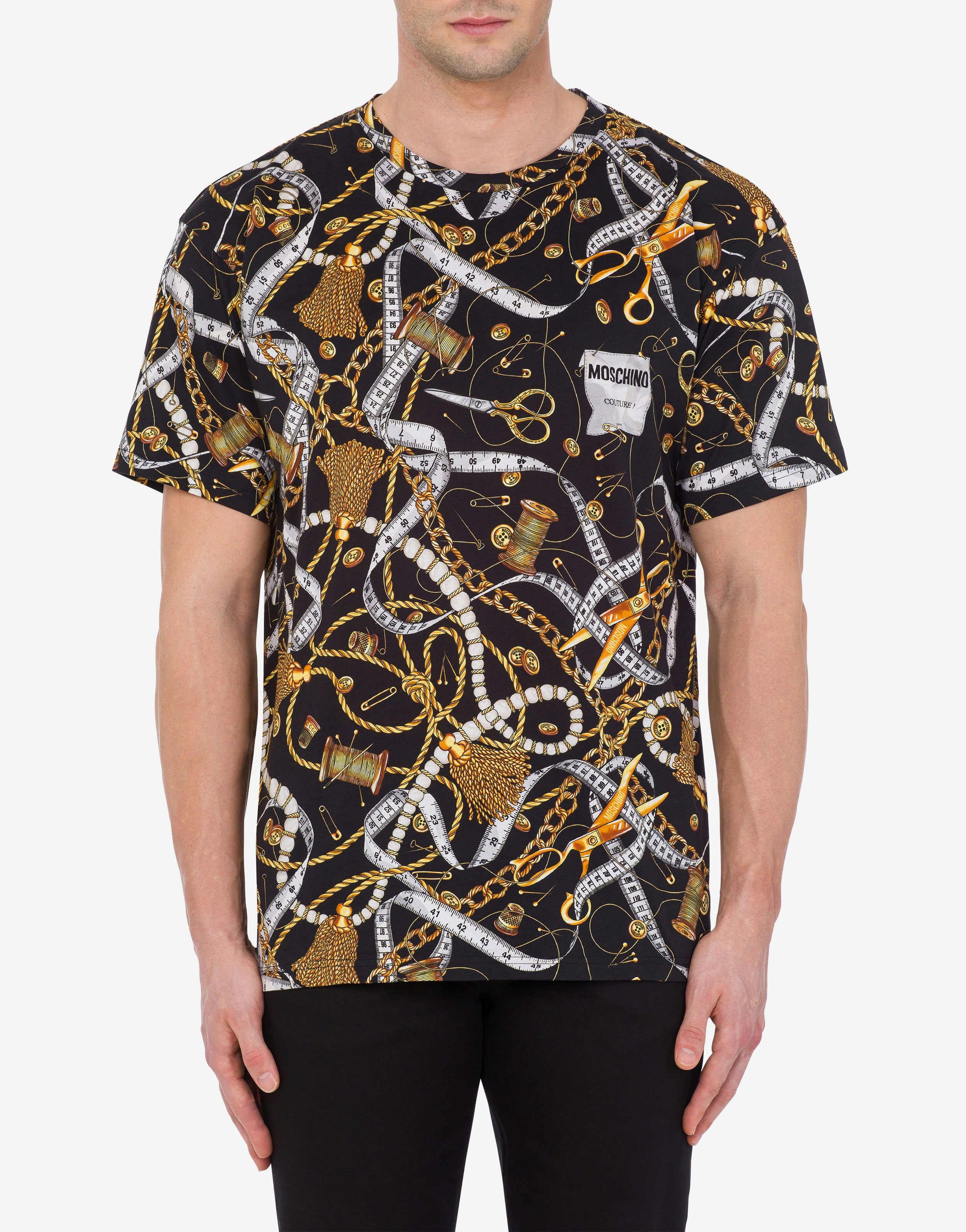 Allover Sartorial Print jersey T-shirt 0