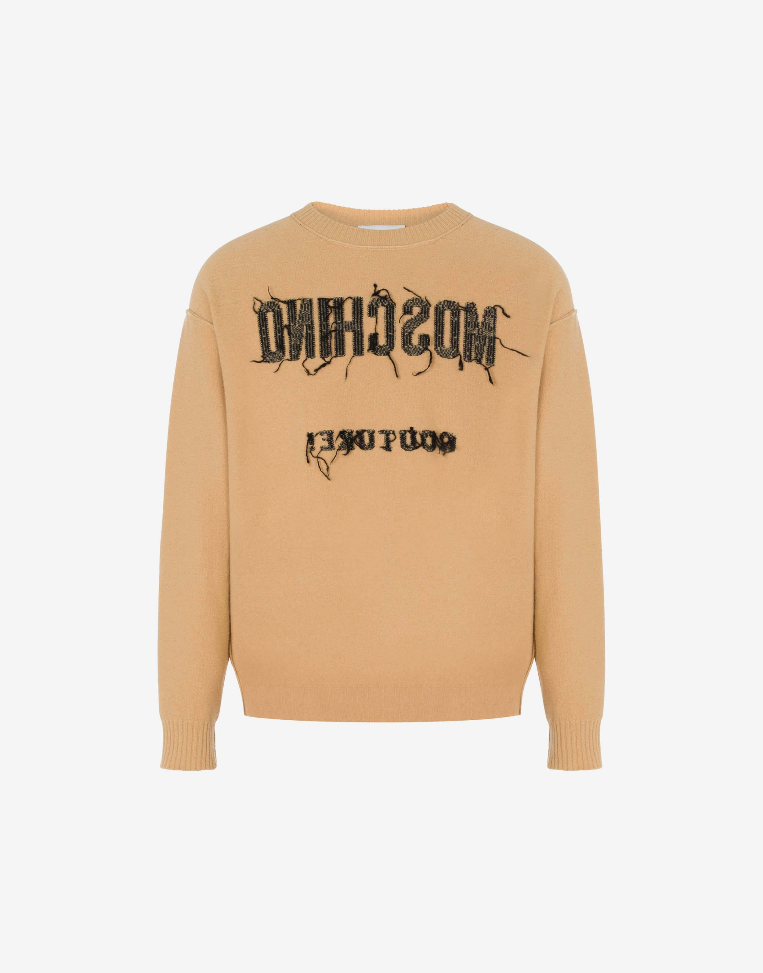 Pullover in lana Inside Out Logo