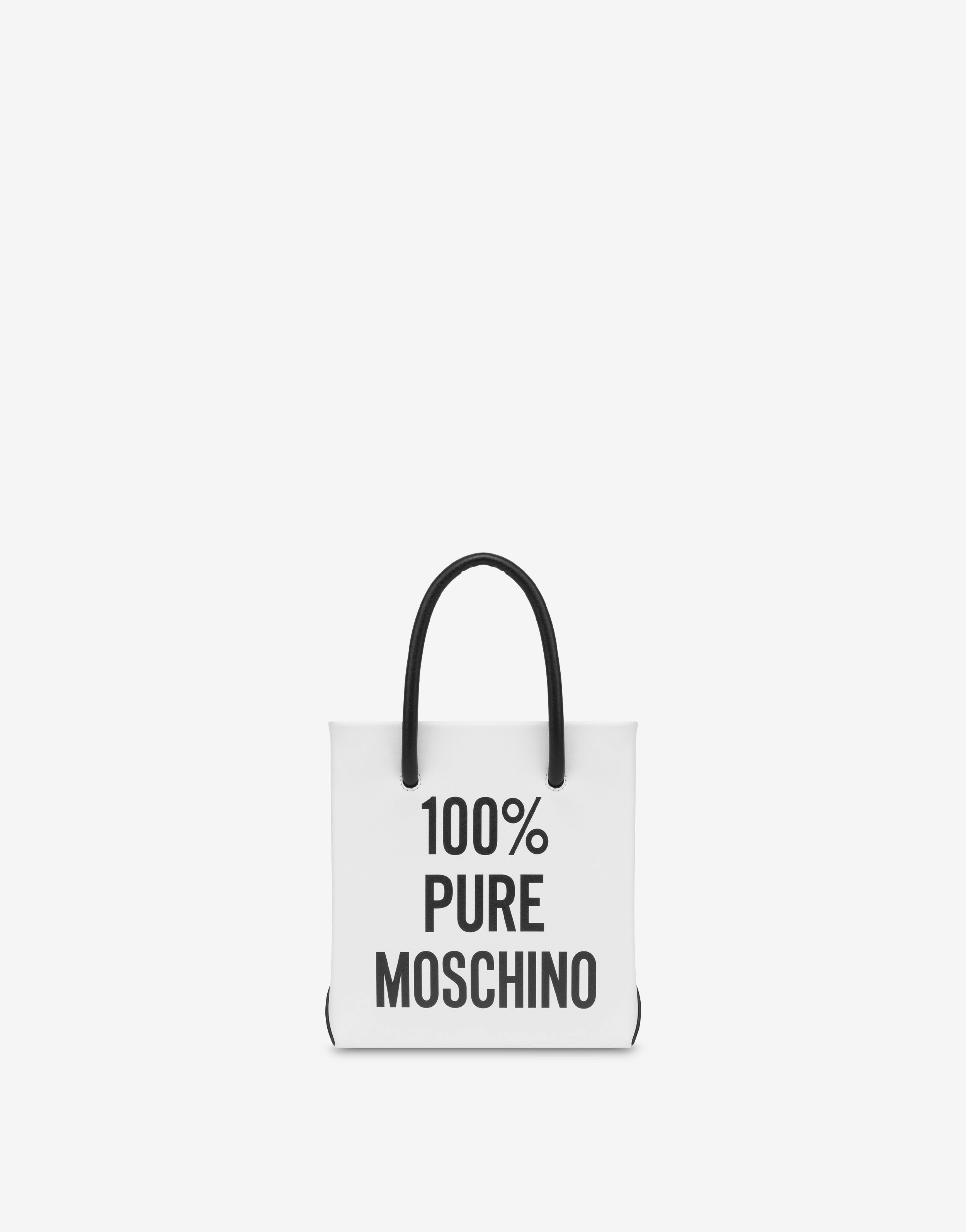 Mini bag in vitello 100% Pure Moschino