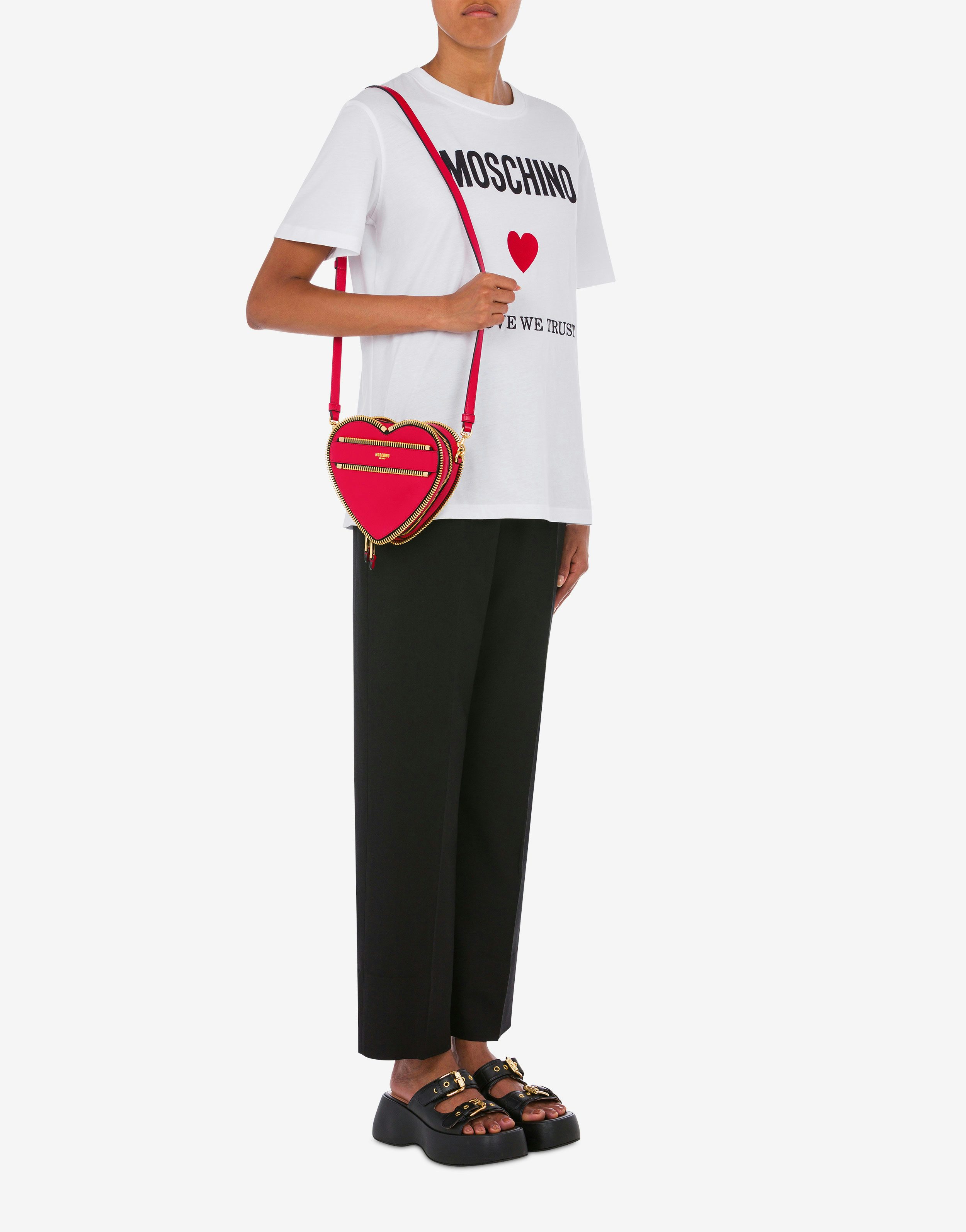 Moschino Rider heart-shaped bag | Shop Online