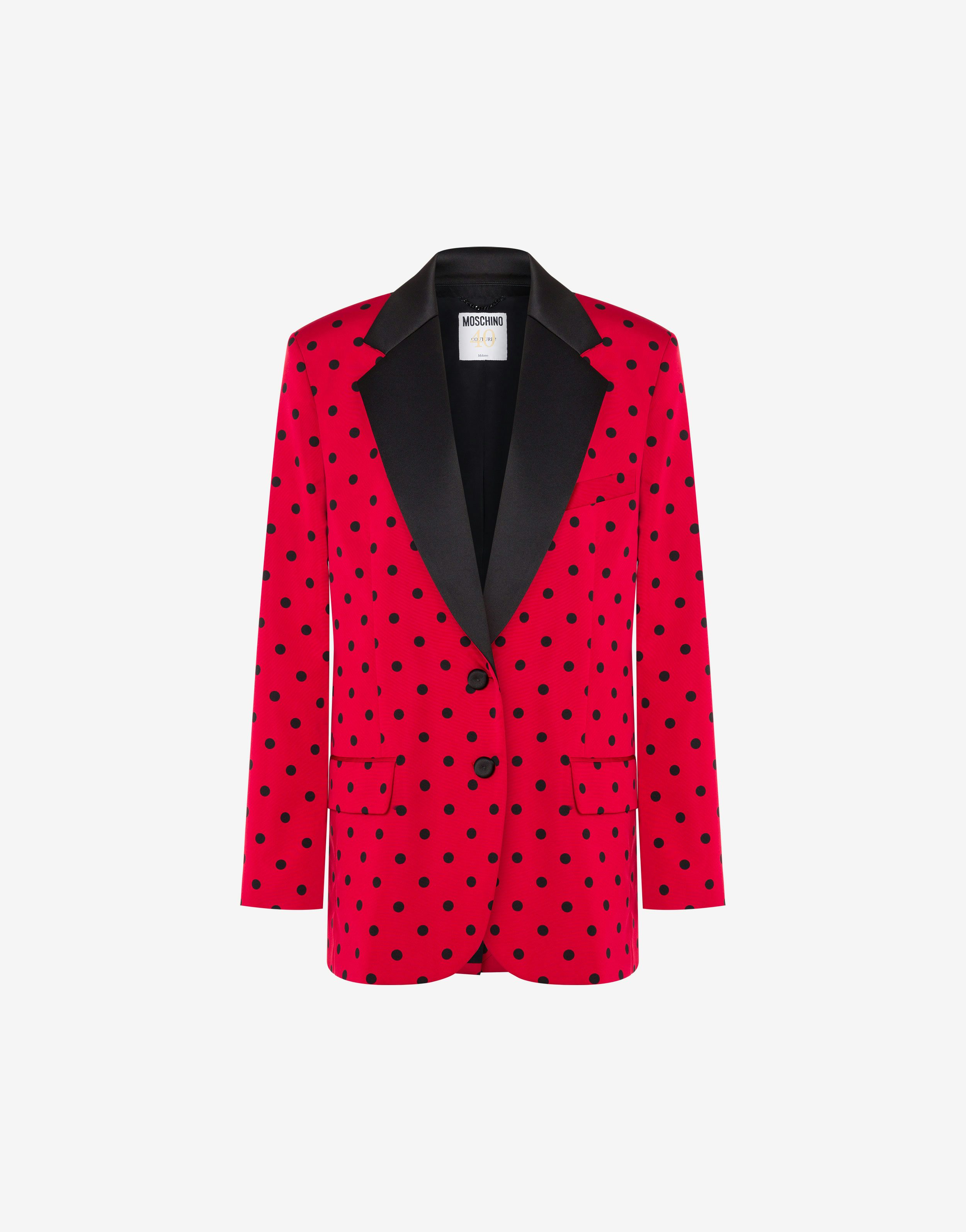 Giacca in taffet? Allover Polka Dots