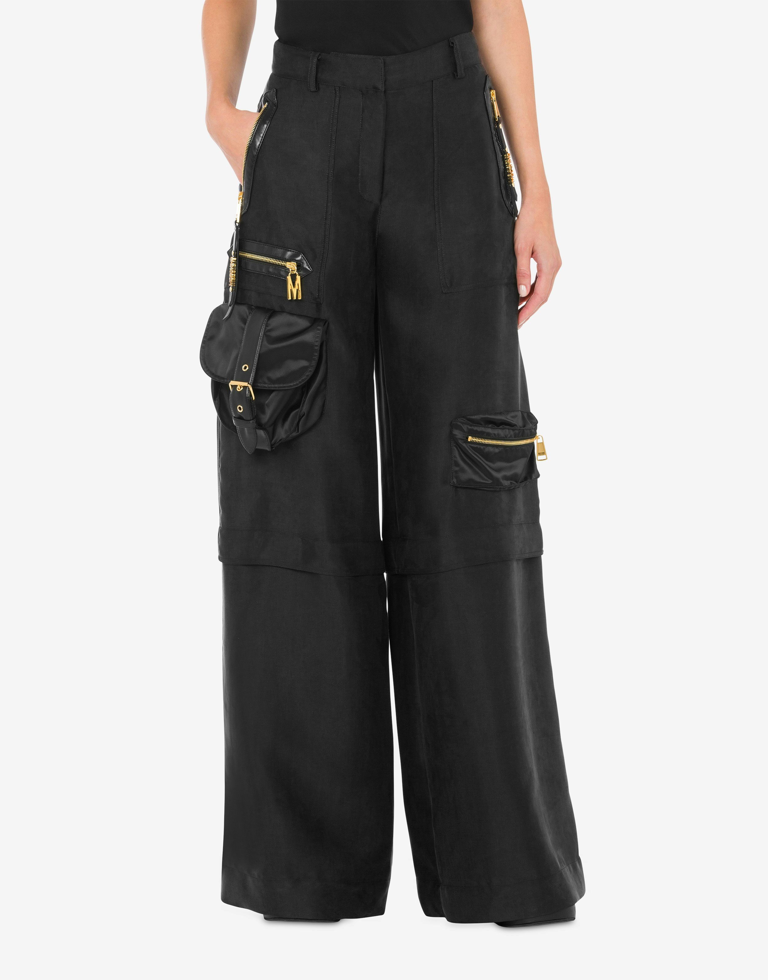 Pantalone oversize in raso Nylon Bags 0