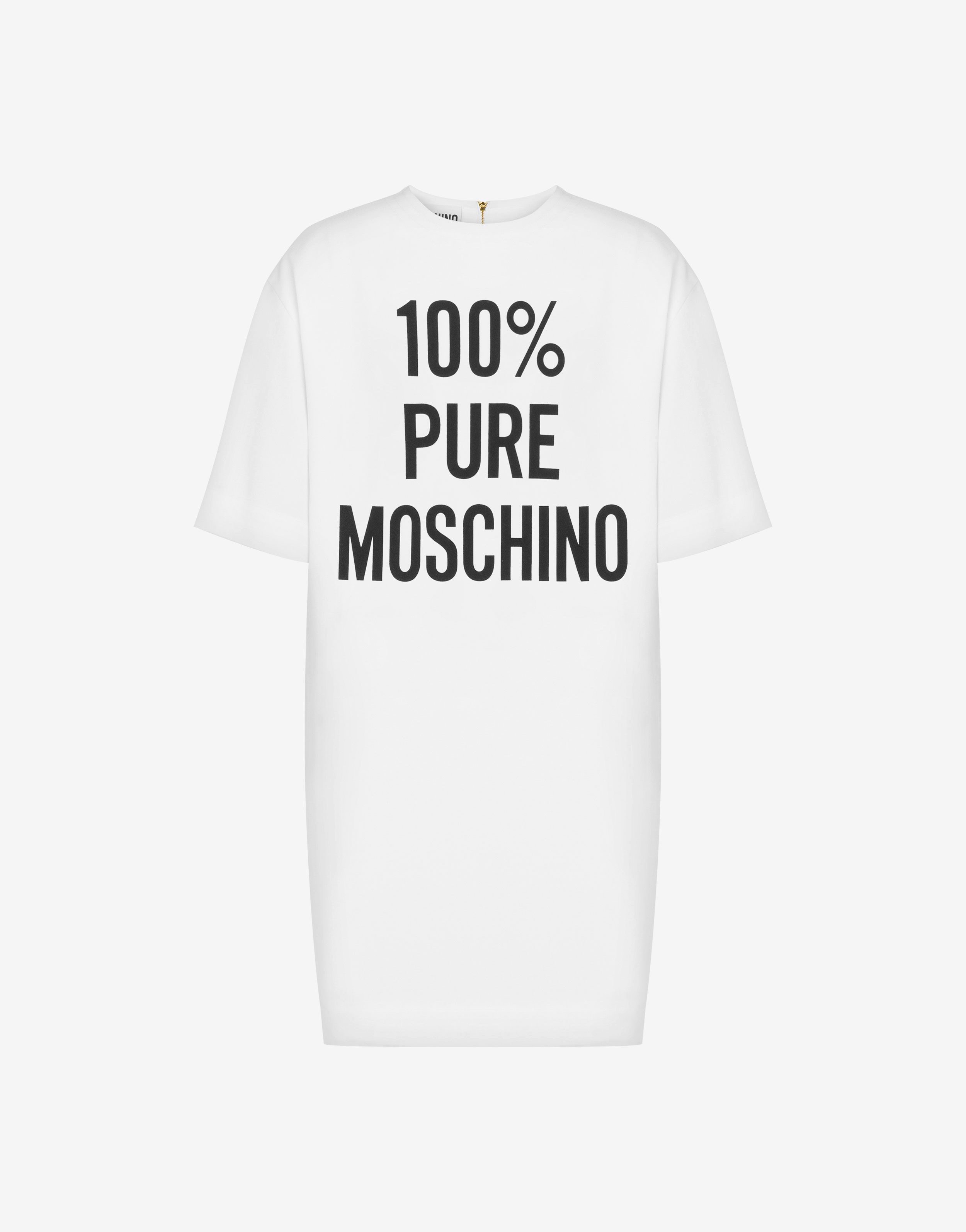 100% Pure Moschino Print envers satin dress