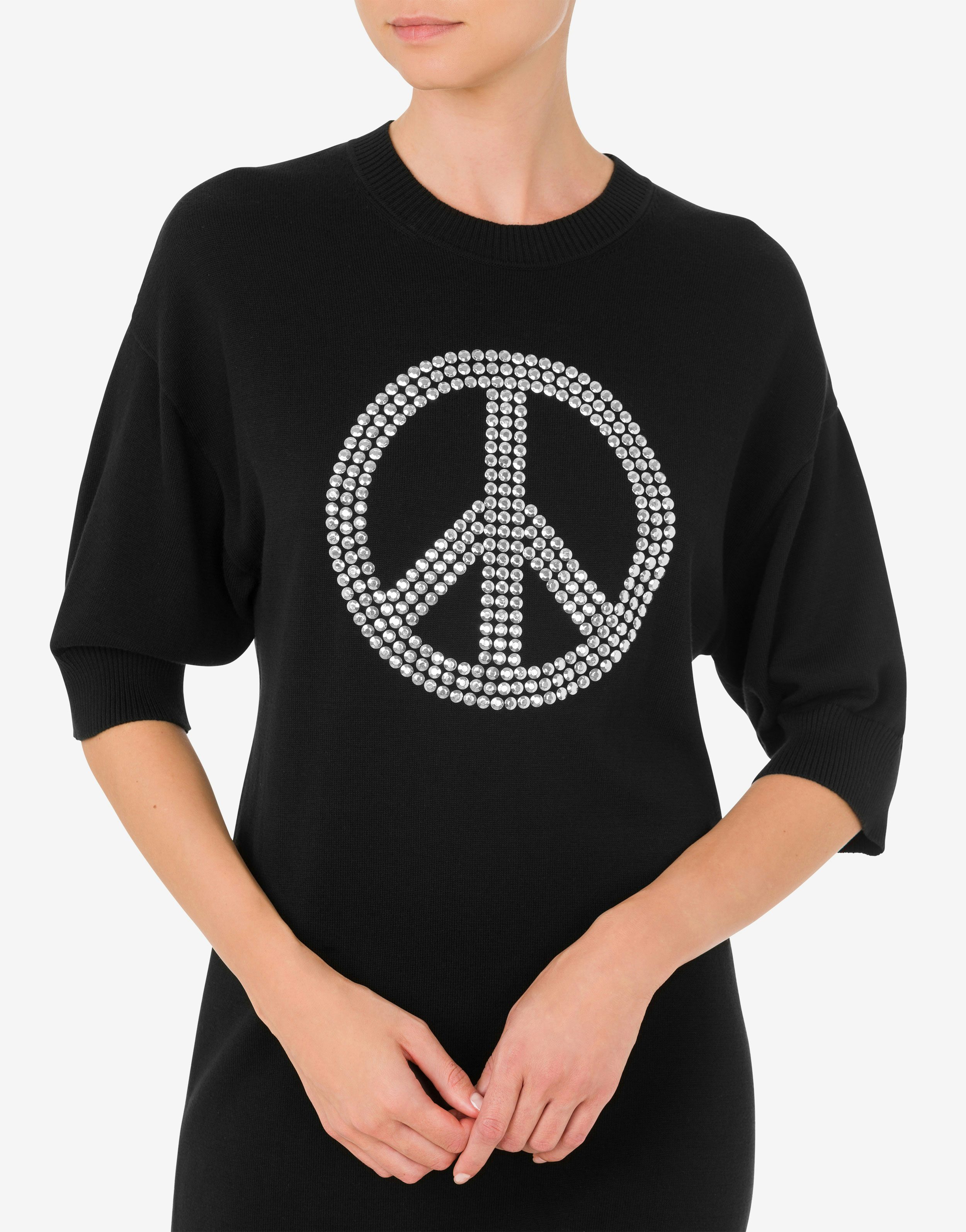 Abito in maglia Peace Symbol 2
