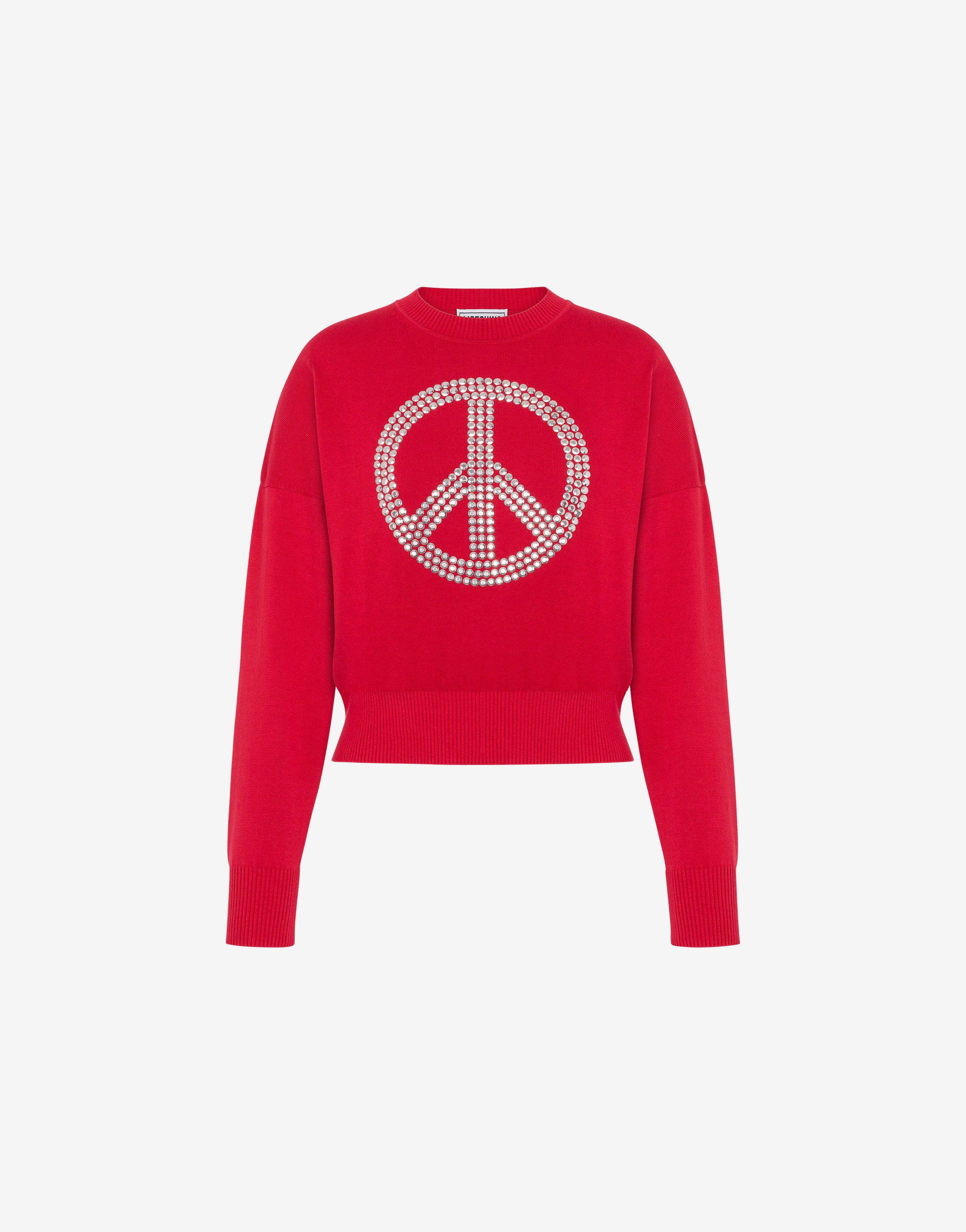 Pullover in cotone Peace Symbol