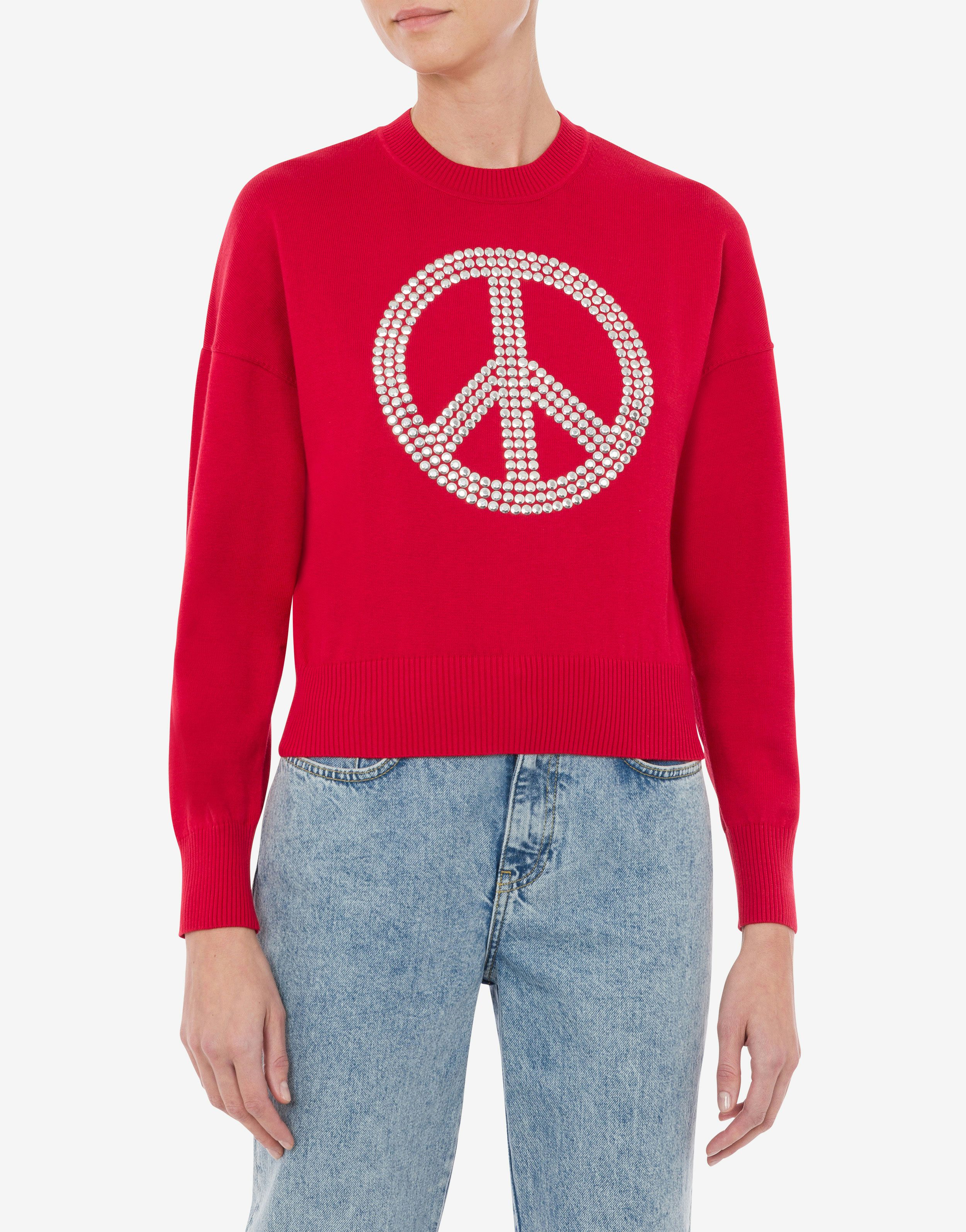 Pullover in cotone Peace Symbol 0