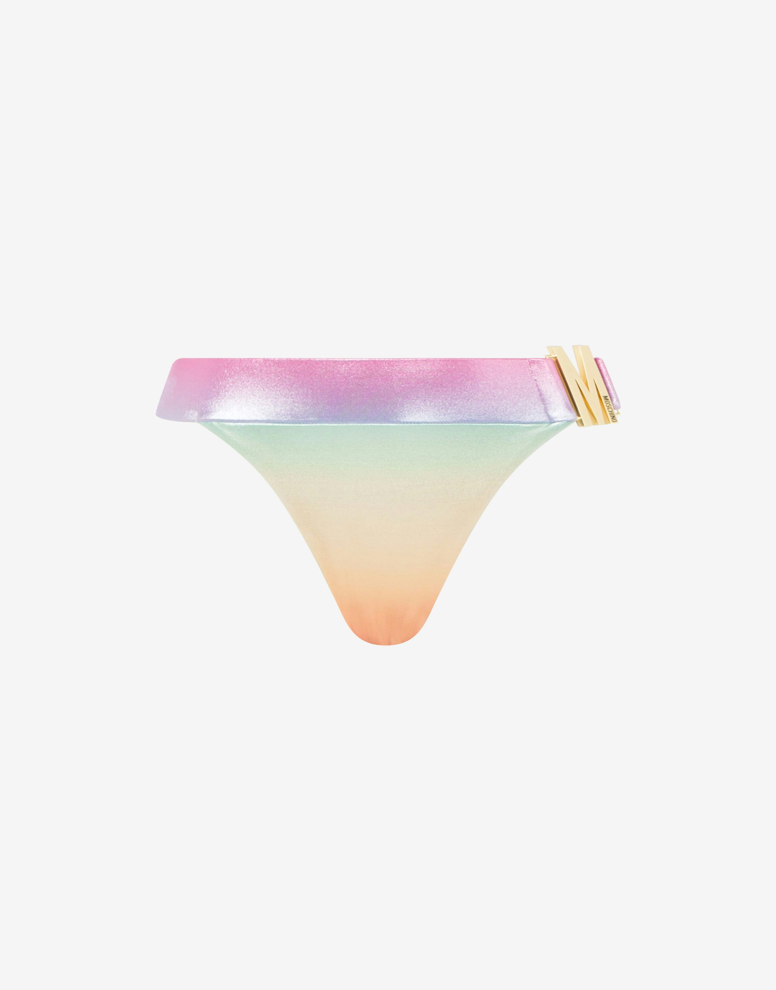 Shiny Rainbow lycra bikini bottoms 4