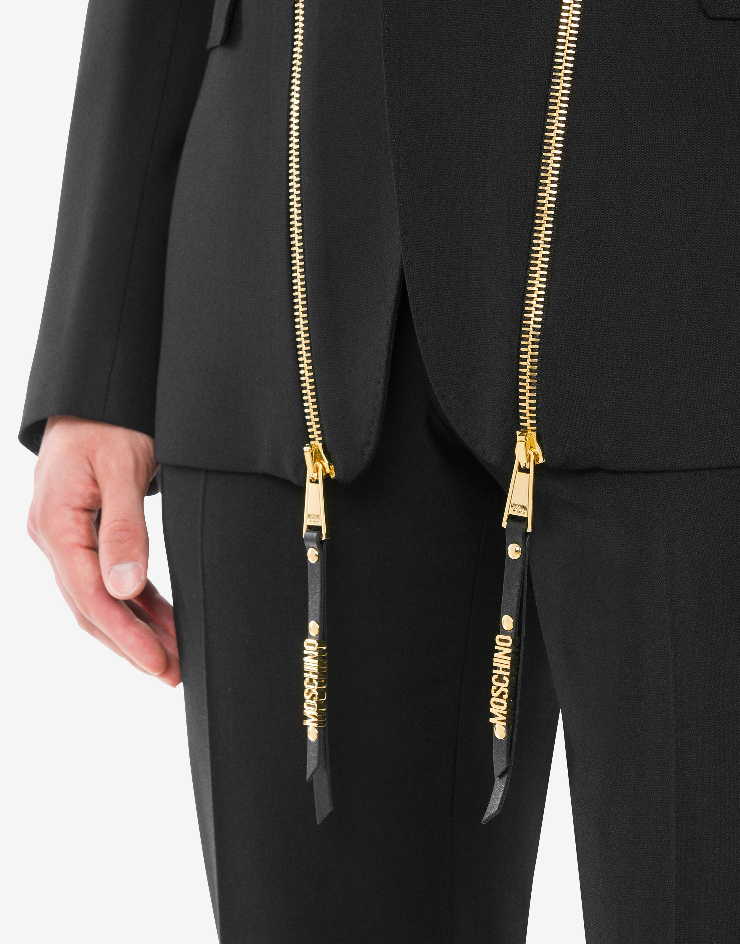 Giacca in gabardina stretch Zipper Details 2