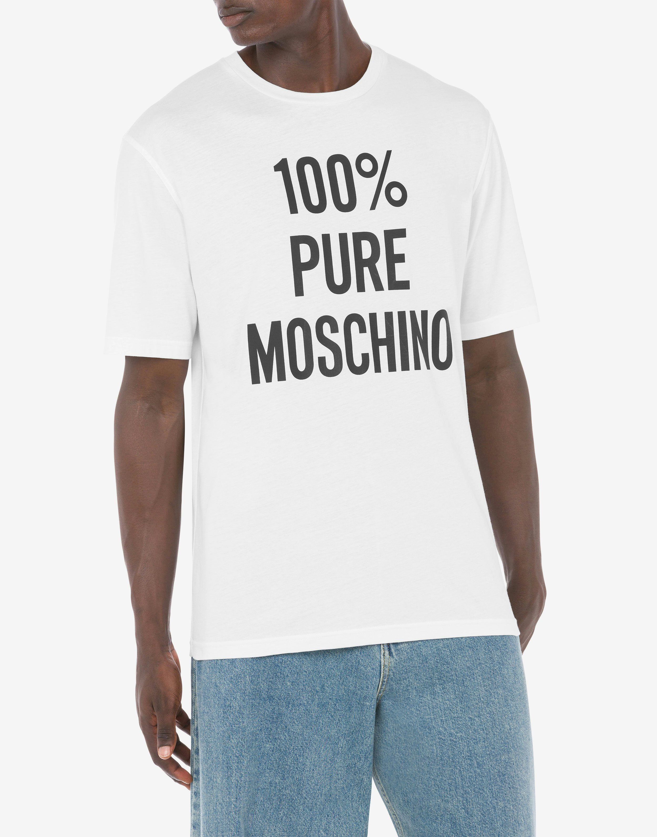 T-shirt in jersey organico 100% Pure Moschino 0