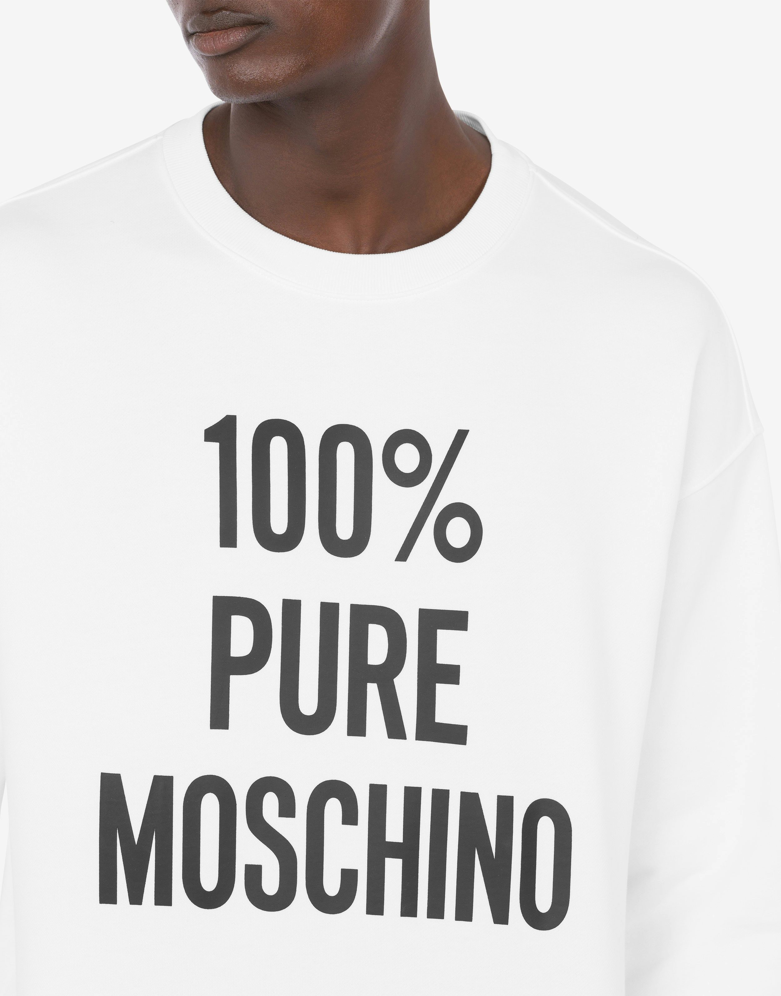 Felpa in cotone organico 100% Pure Moschino 2