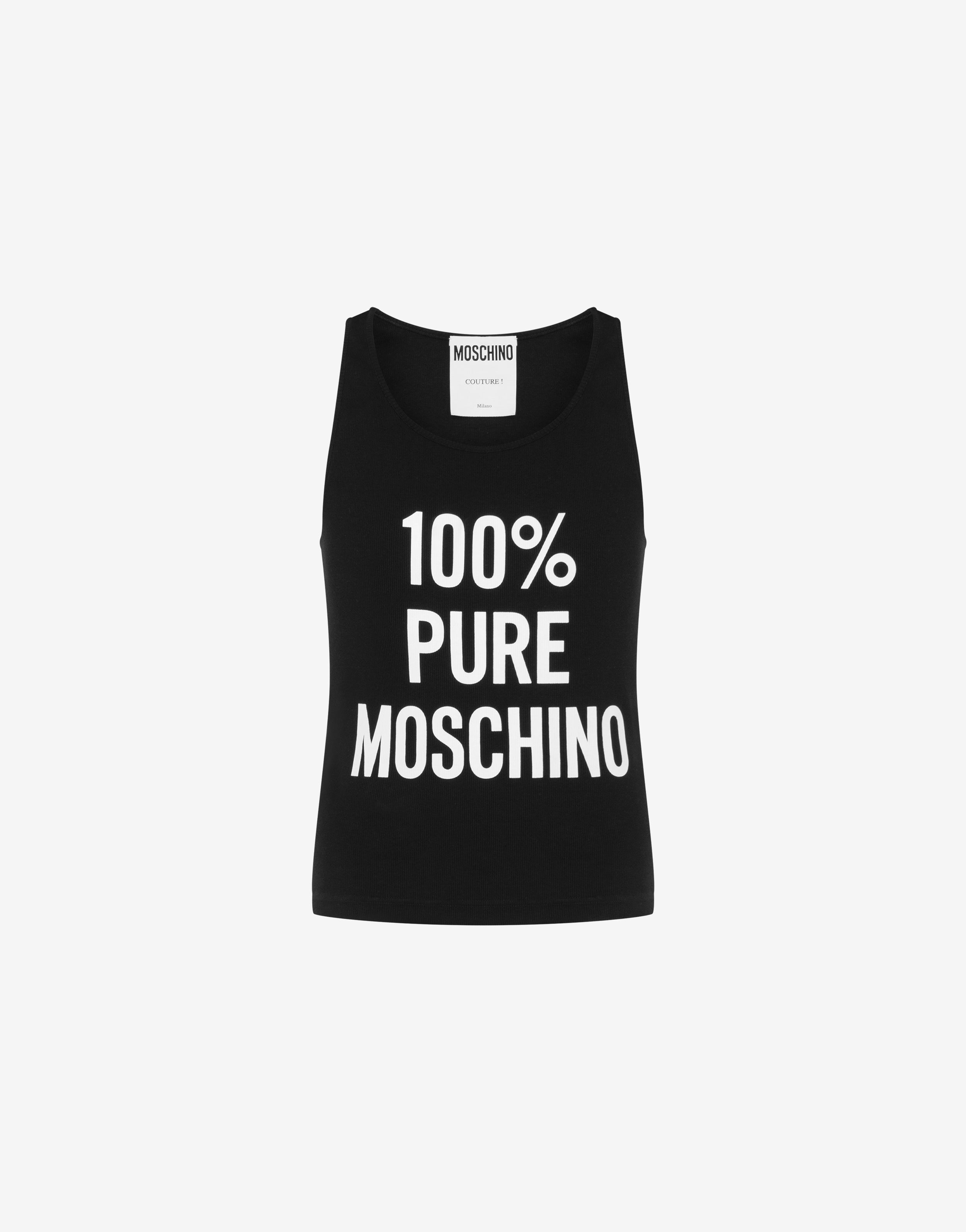 Tank top in cotone stretch 100% Pure Moschino