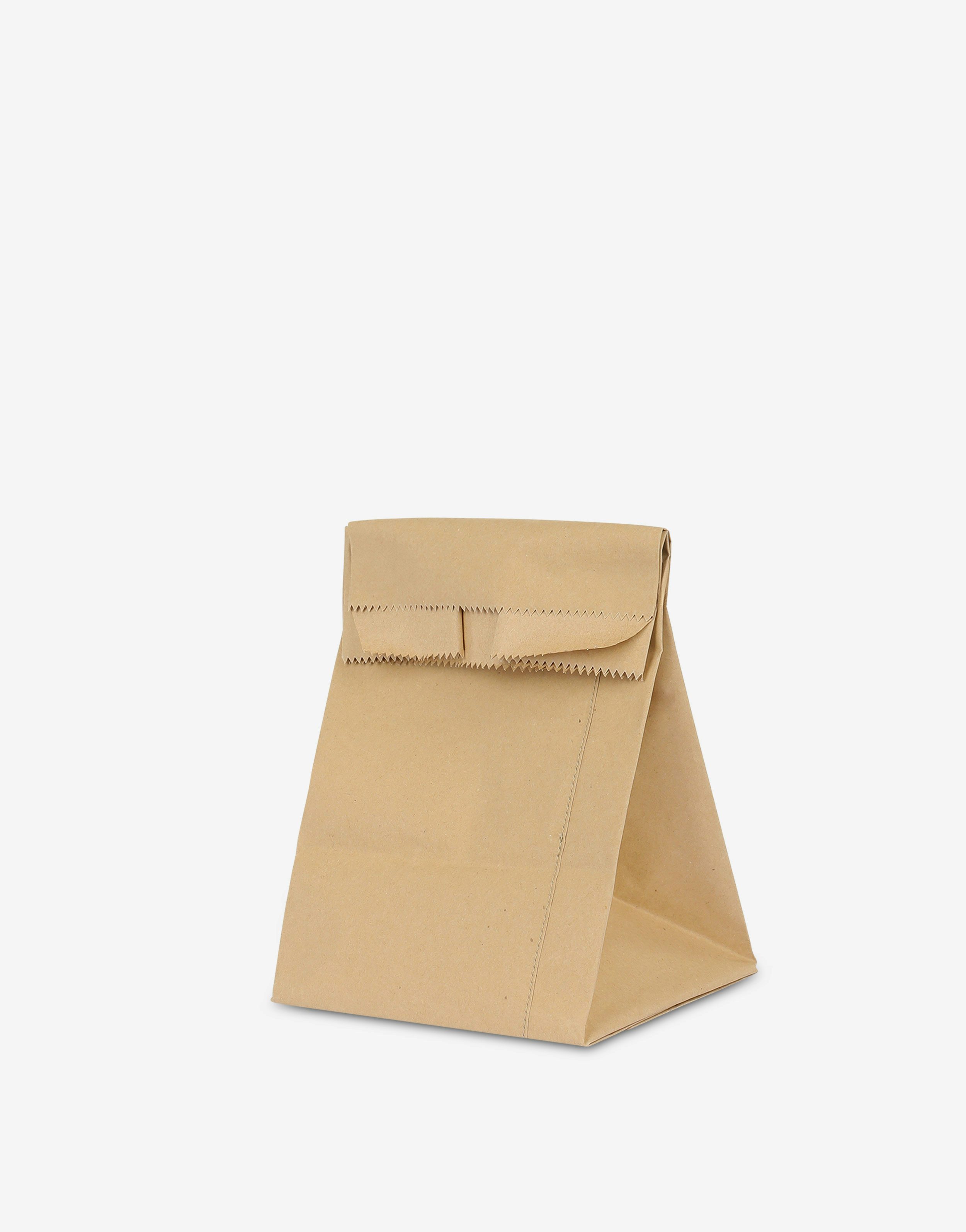 Bakery Paper Bag Small Unisex Beige Moschino